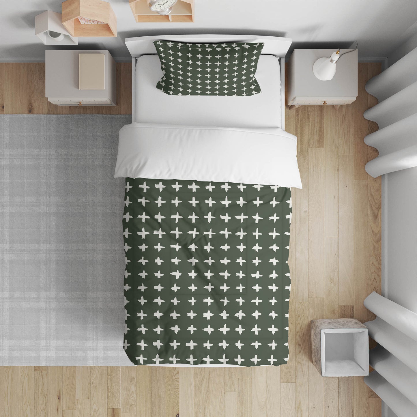 Check Comforter Set