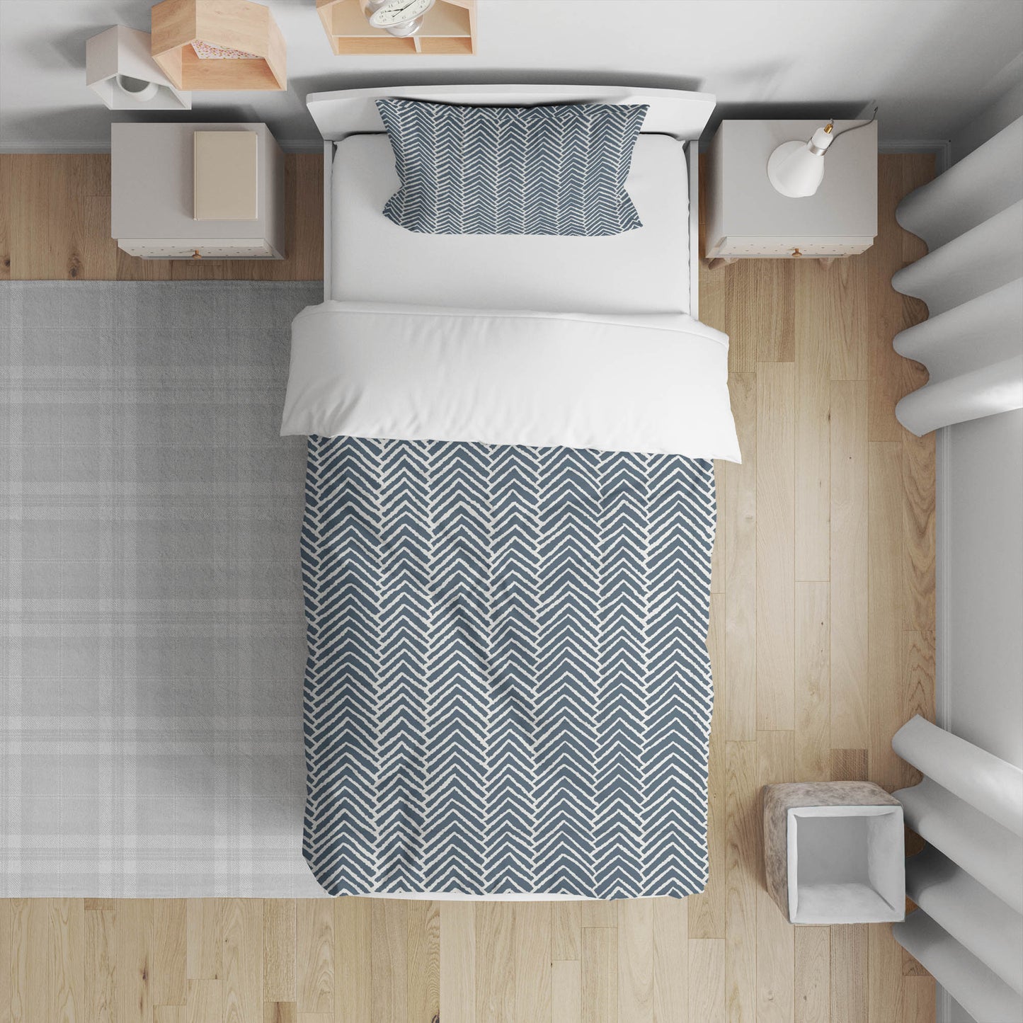 Chevron Block Comforter Set