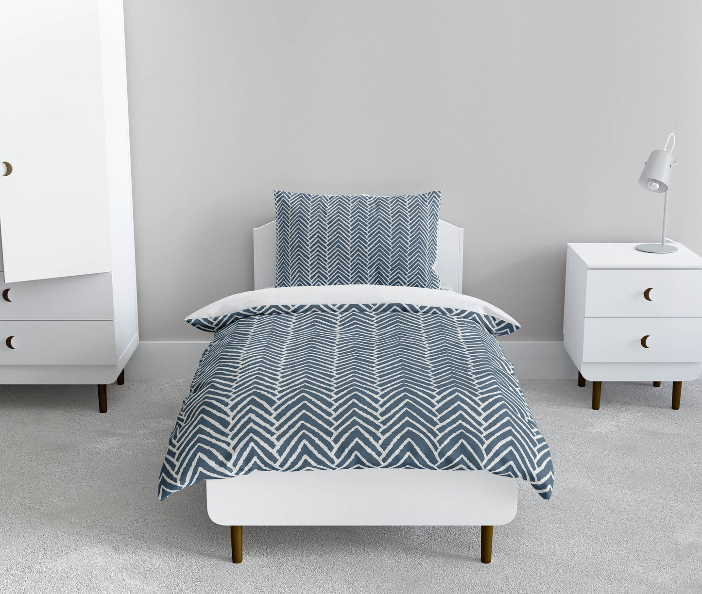 Chevron Block Comforter Set