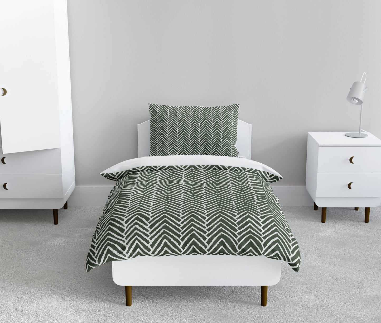 Chevron Block Comforter Set