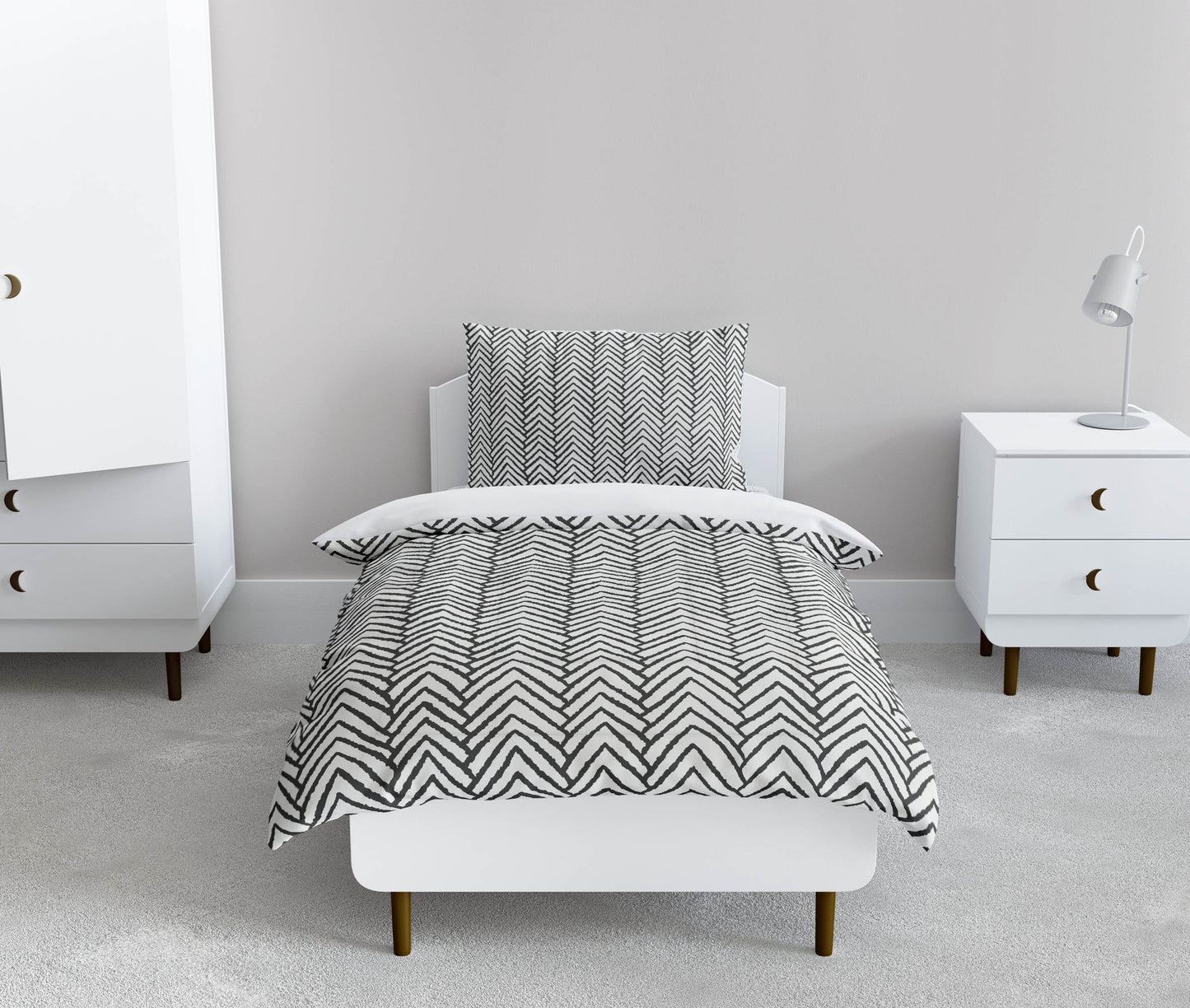 Chevron Block Comforter Set