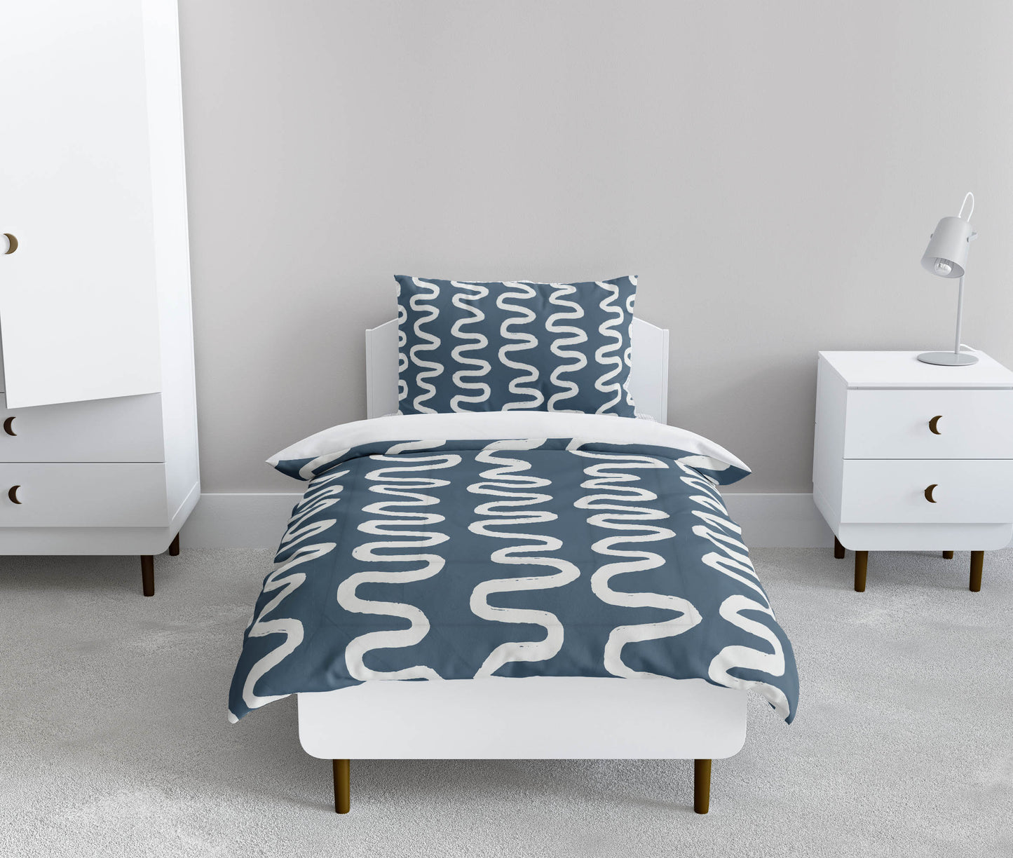 Wiggle Stripe Comforter Set