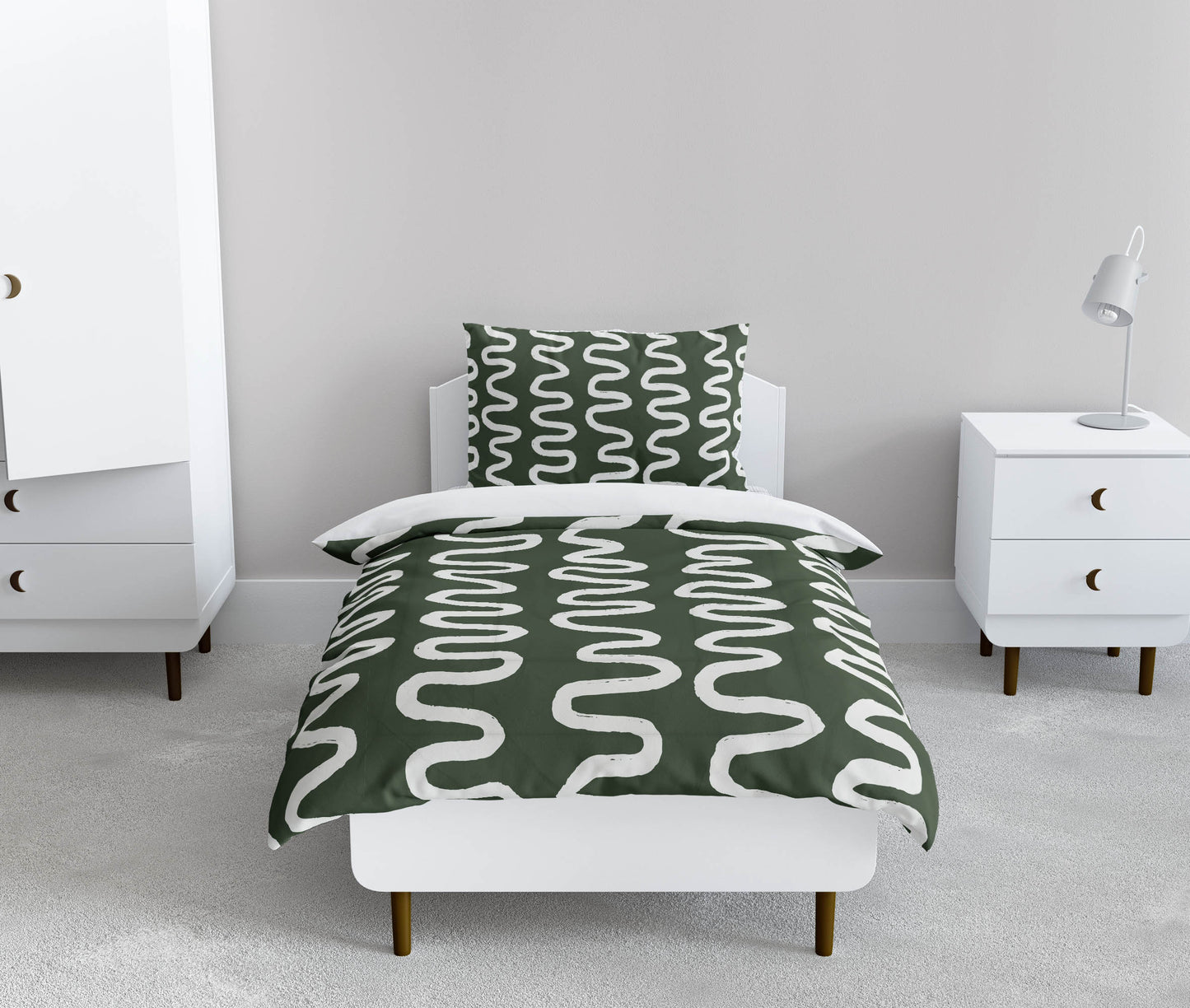 Wiggle Stripe Comforter Set