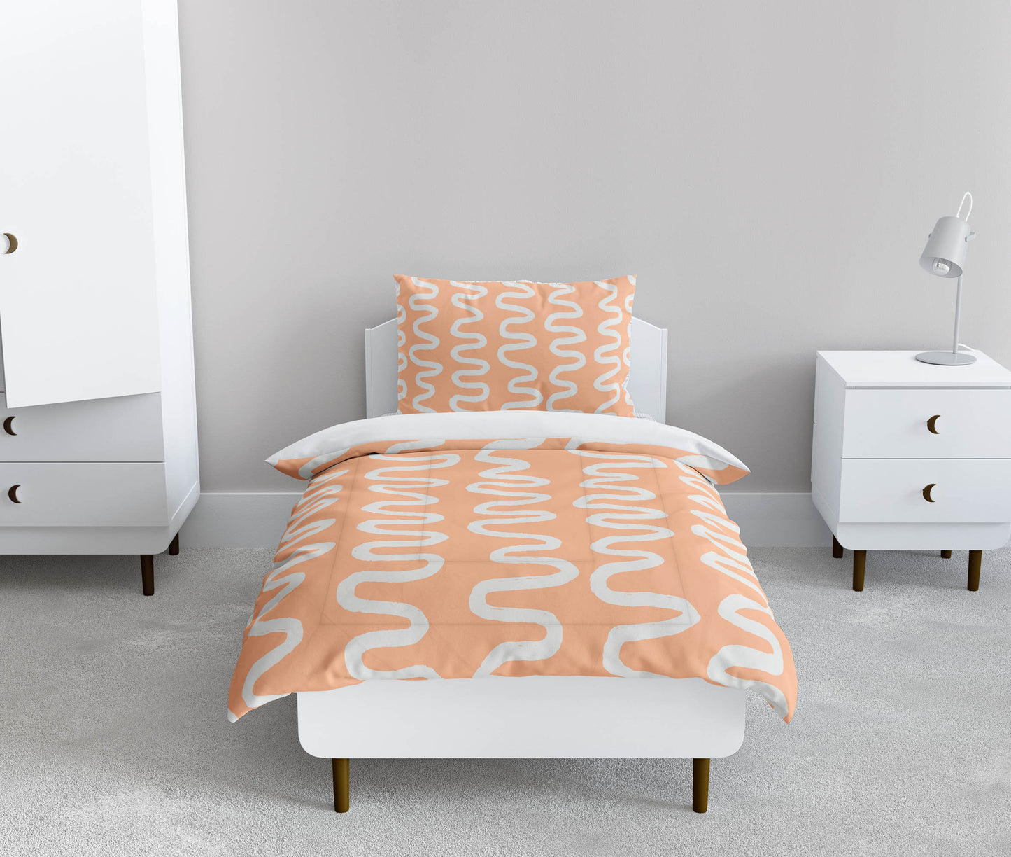 Wiggle Stripe Comforter Set