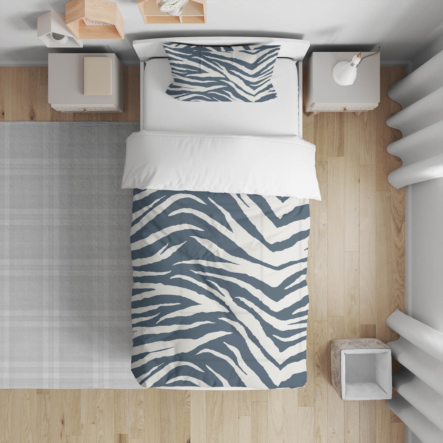 Zebra Patch Comforter Set