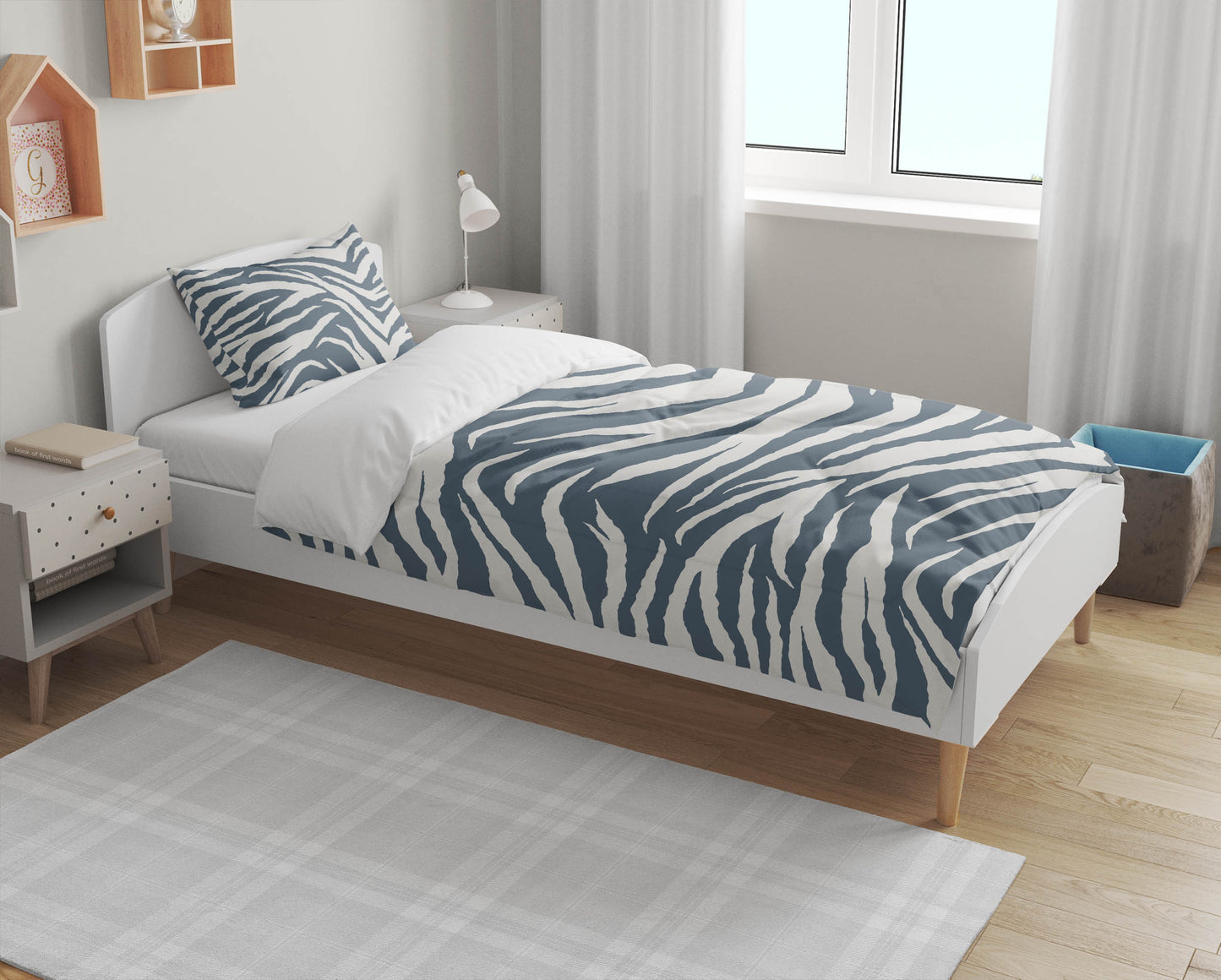 Zebra Patch Comforter Set