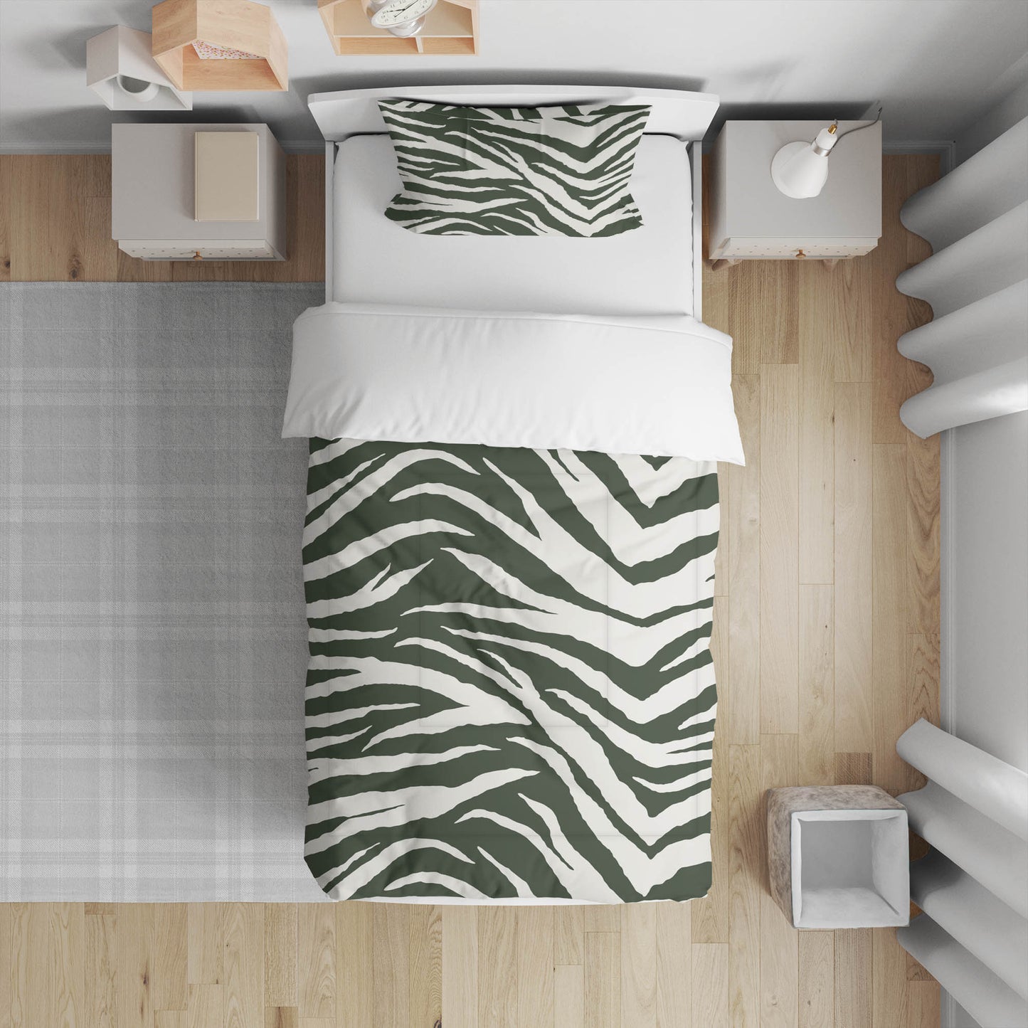Zebra Patch Comforter Set