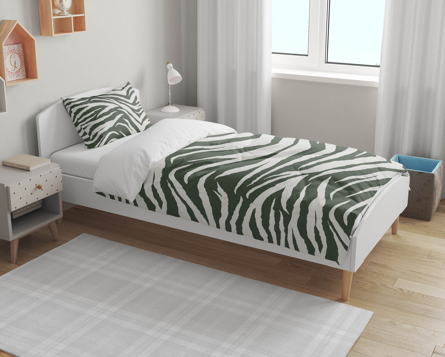 Zebra Patch Comforter Set