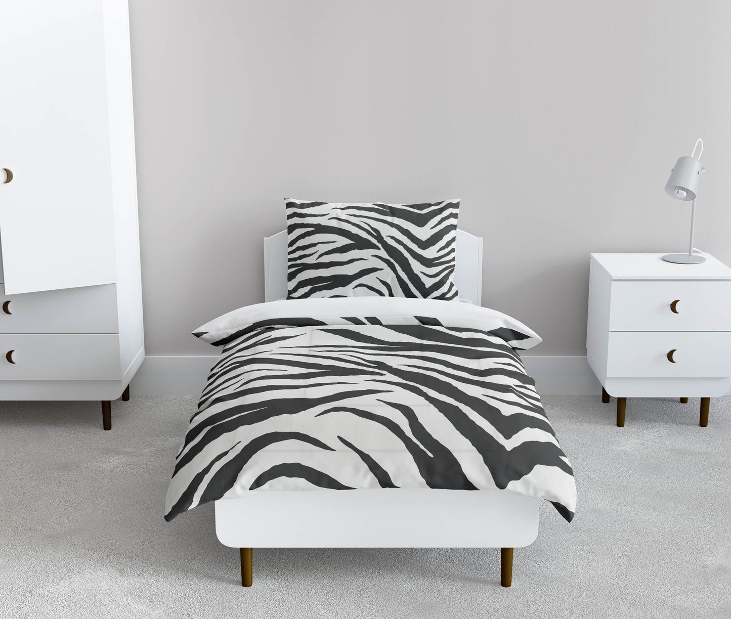 Zebra Patch Comforter Set