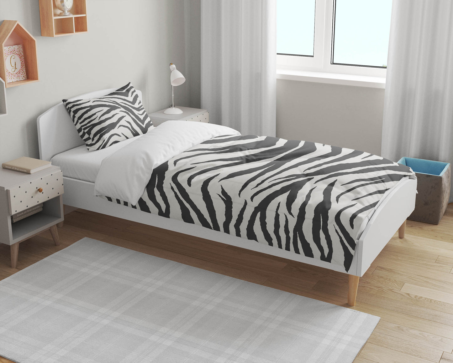 Zebra Patch Comforter Set