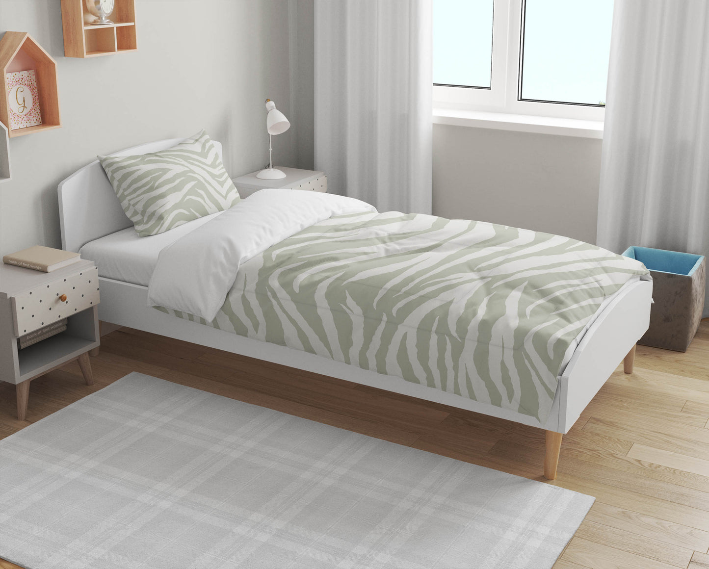 Zebra Patch Comforter Set
