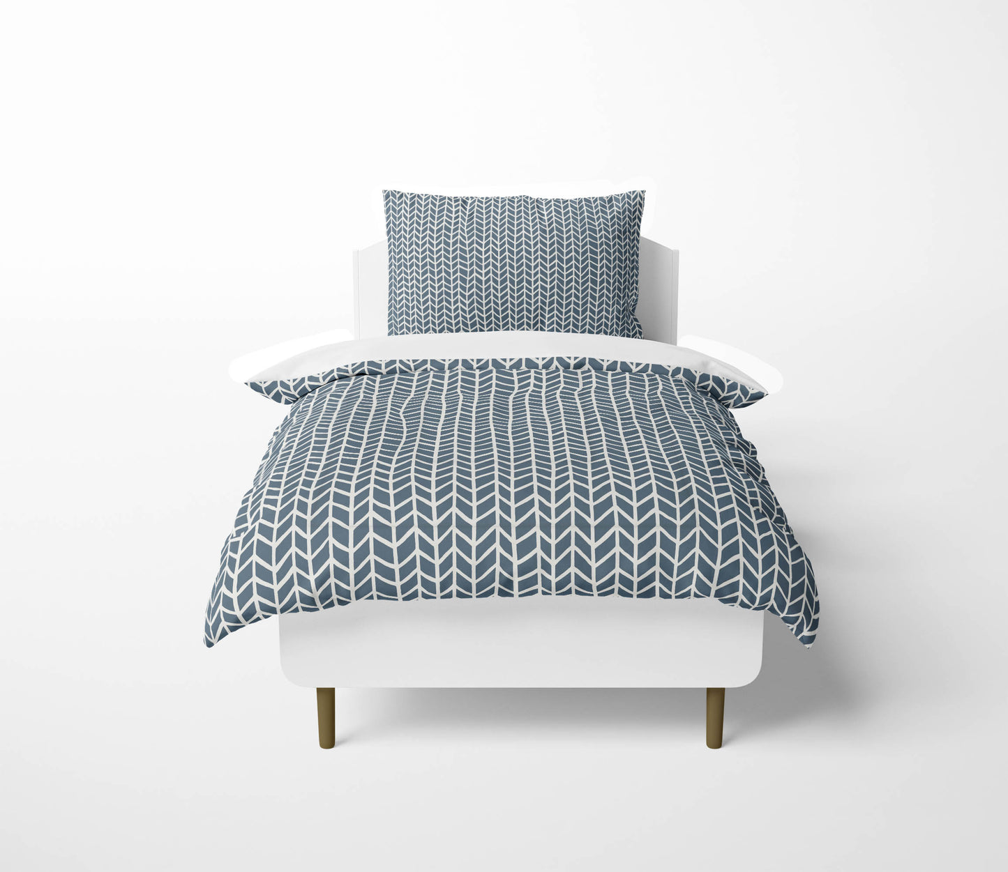 Chevron Feather Comforter Set