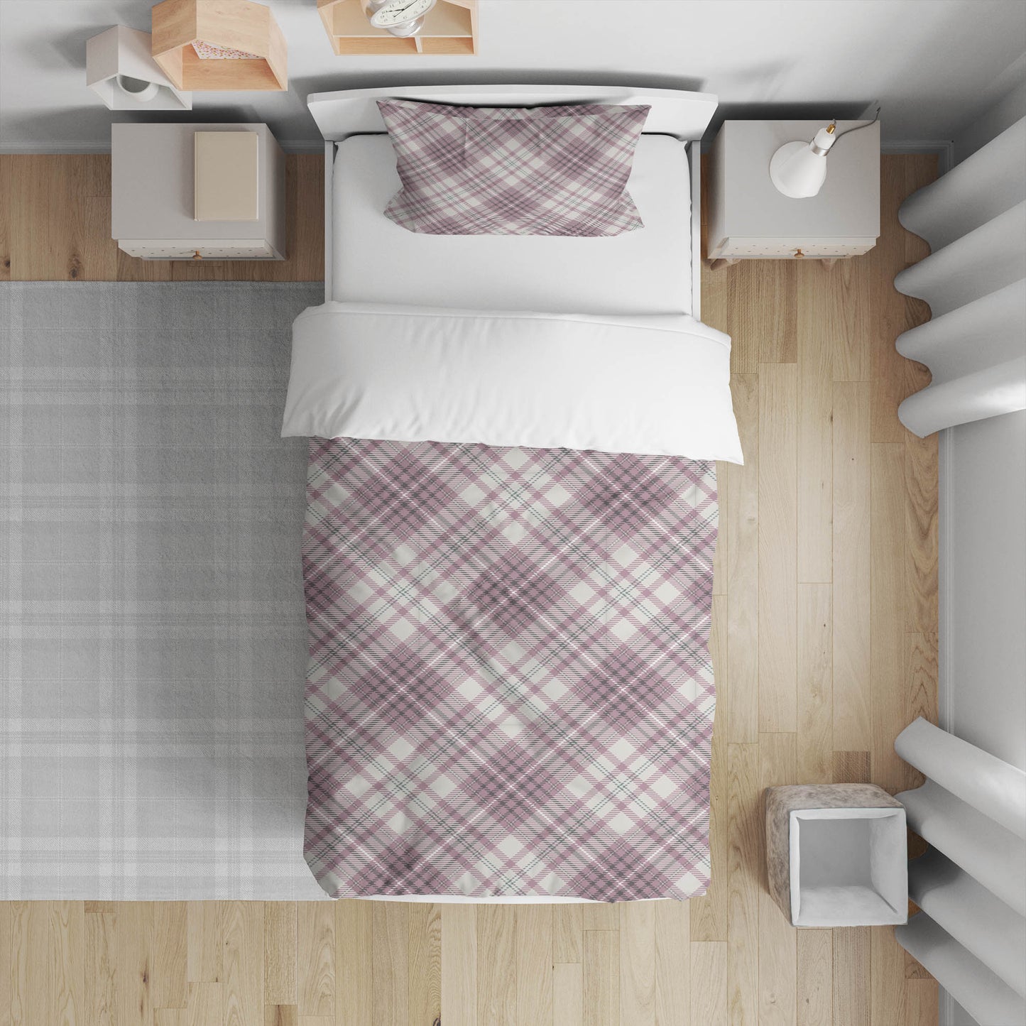 Chinny Tartan Comforter Set
