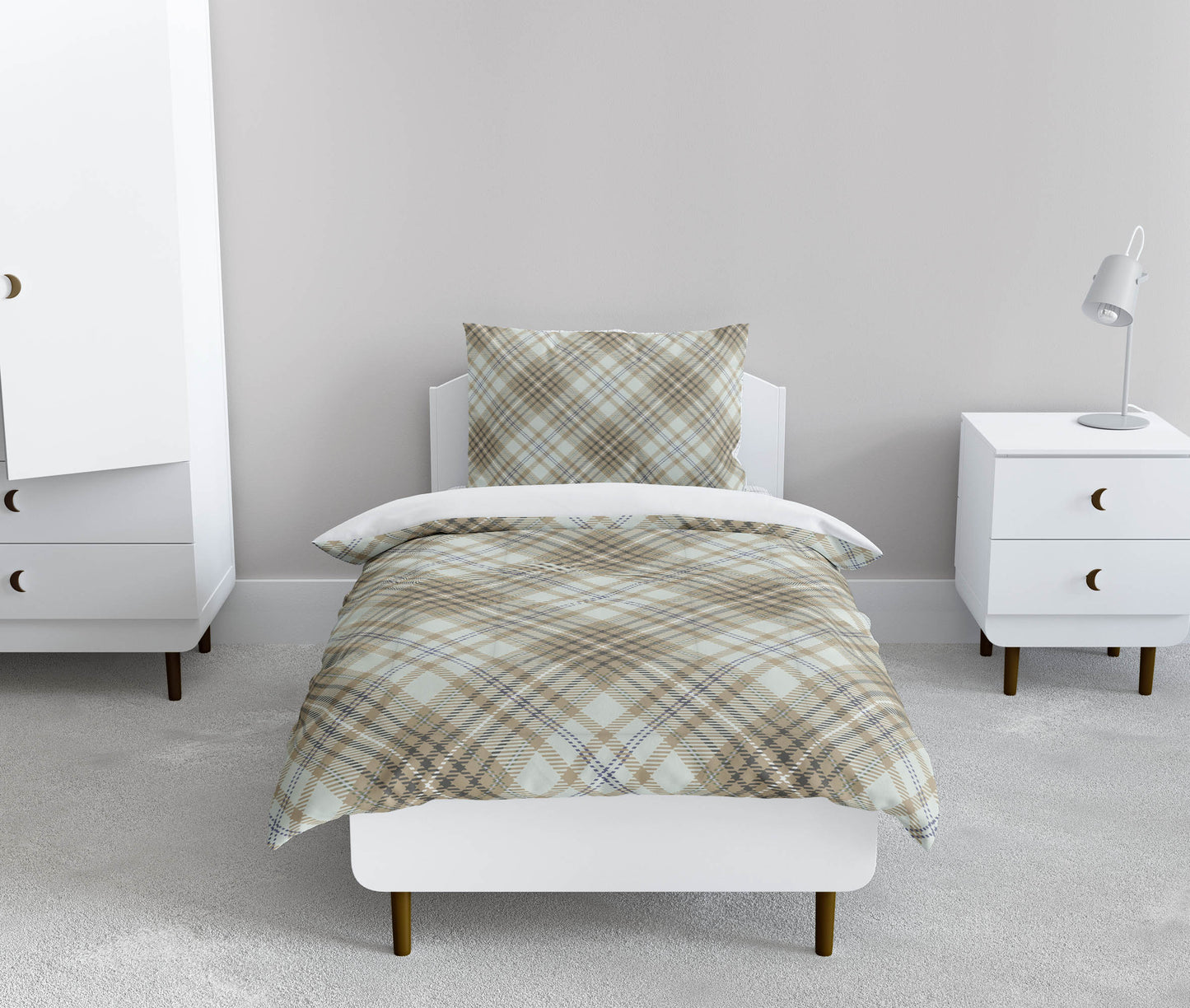 Chinny Tartan Comforter Set