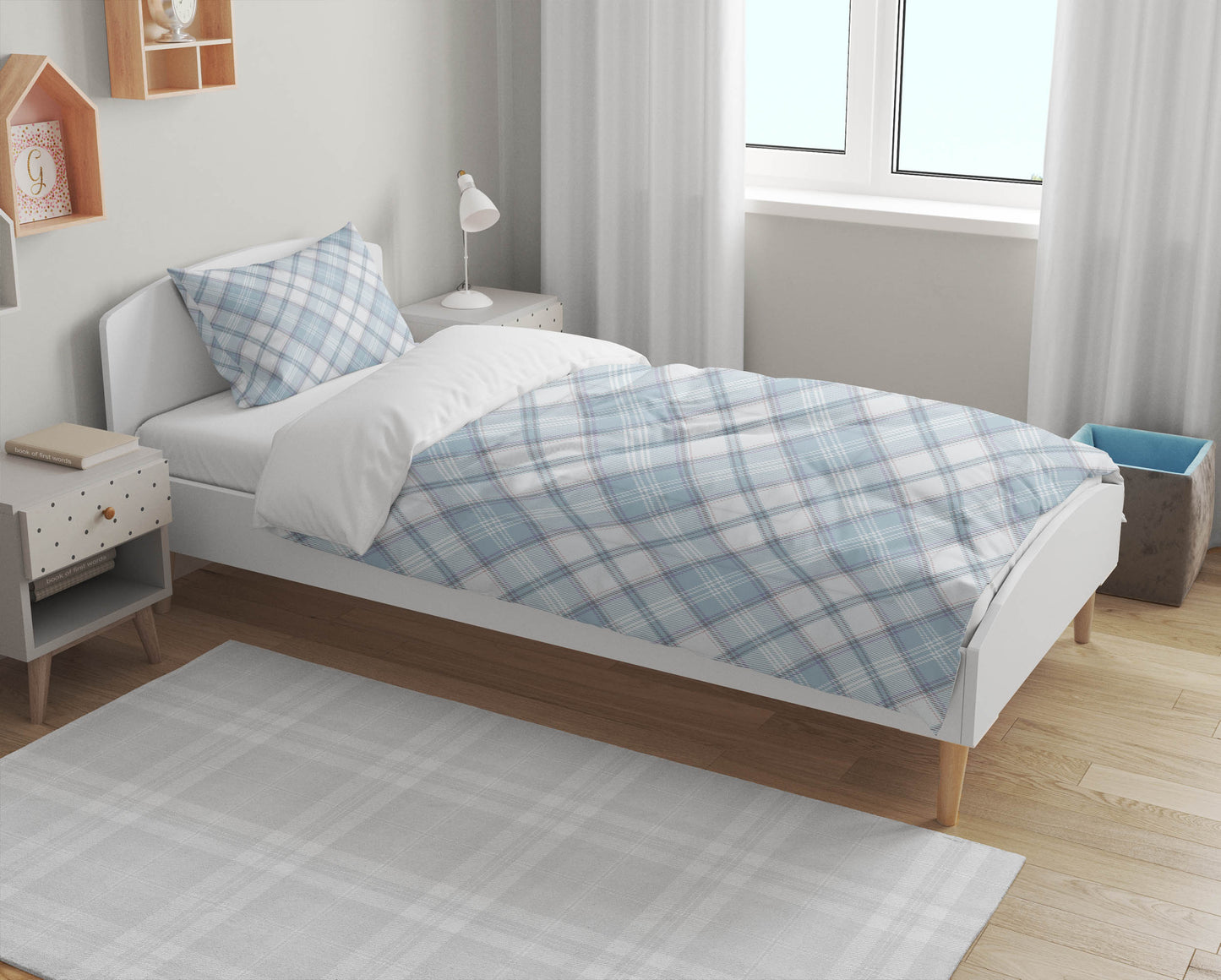 Diamond Plaid Comforter Set