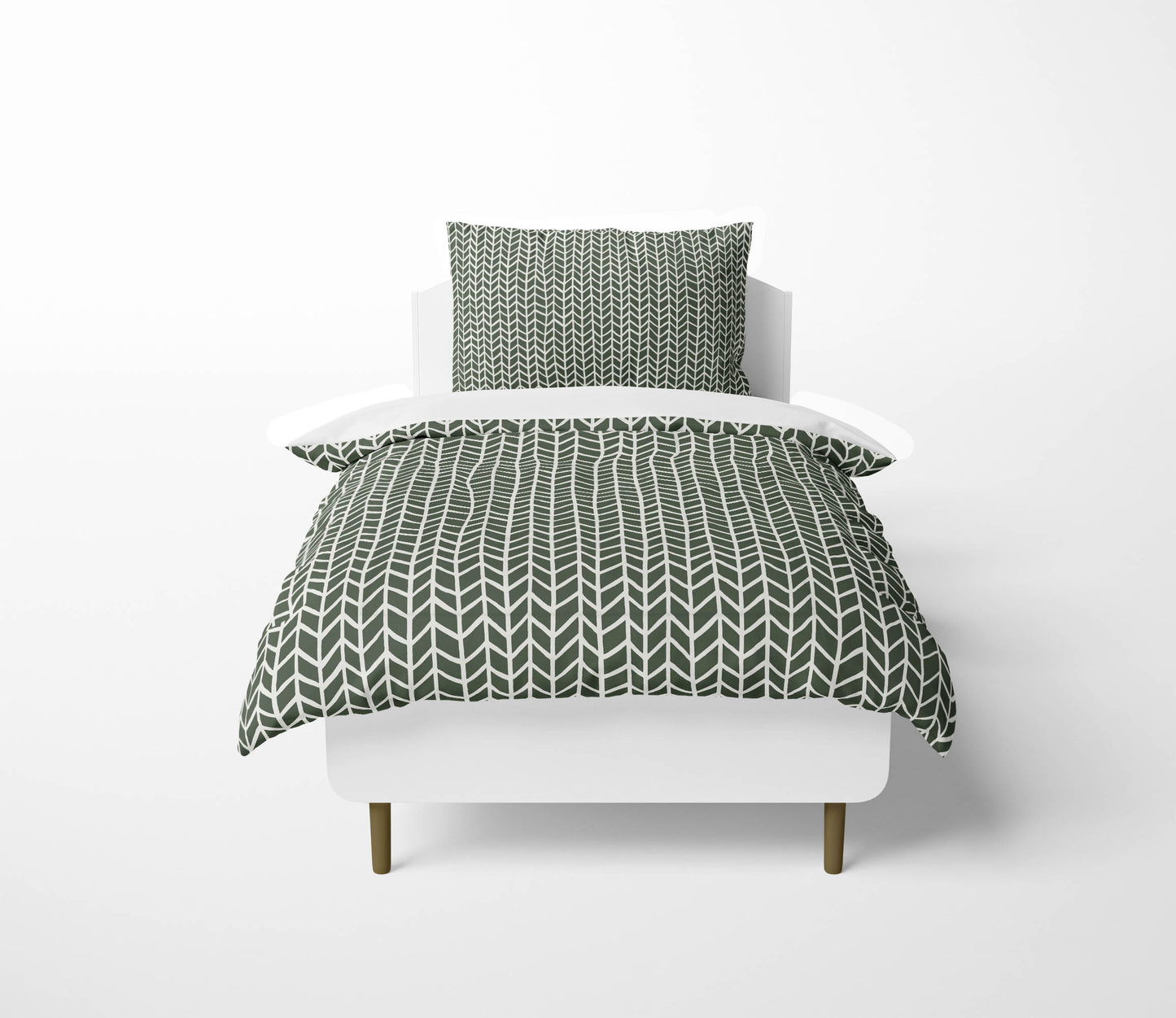Chevron Feather Comforter Set