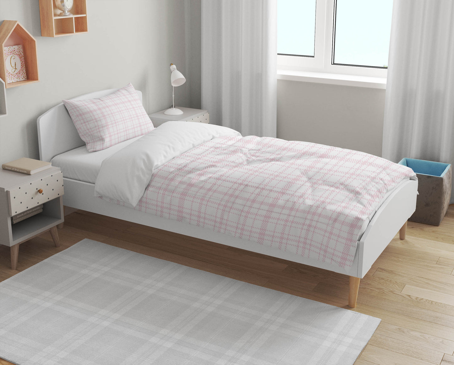 Liz Plaid Comforter Set