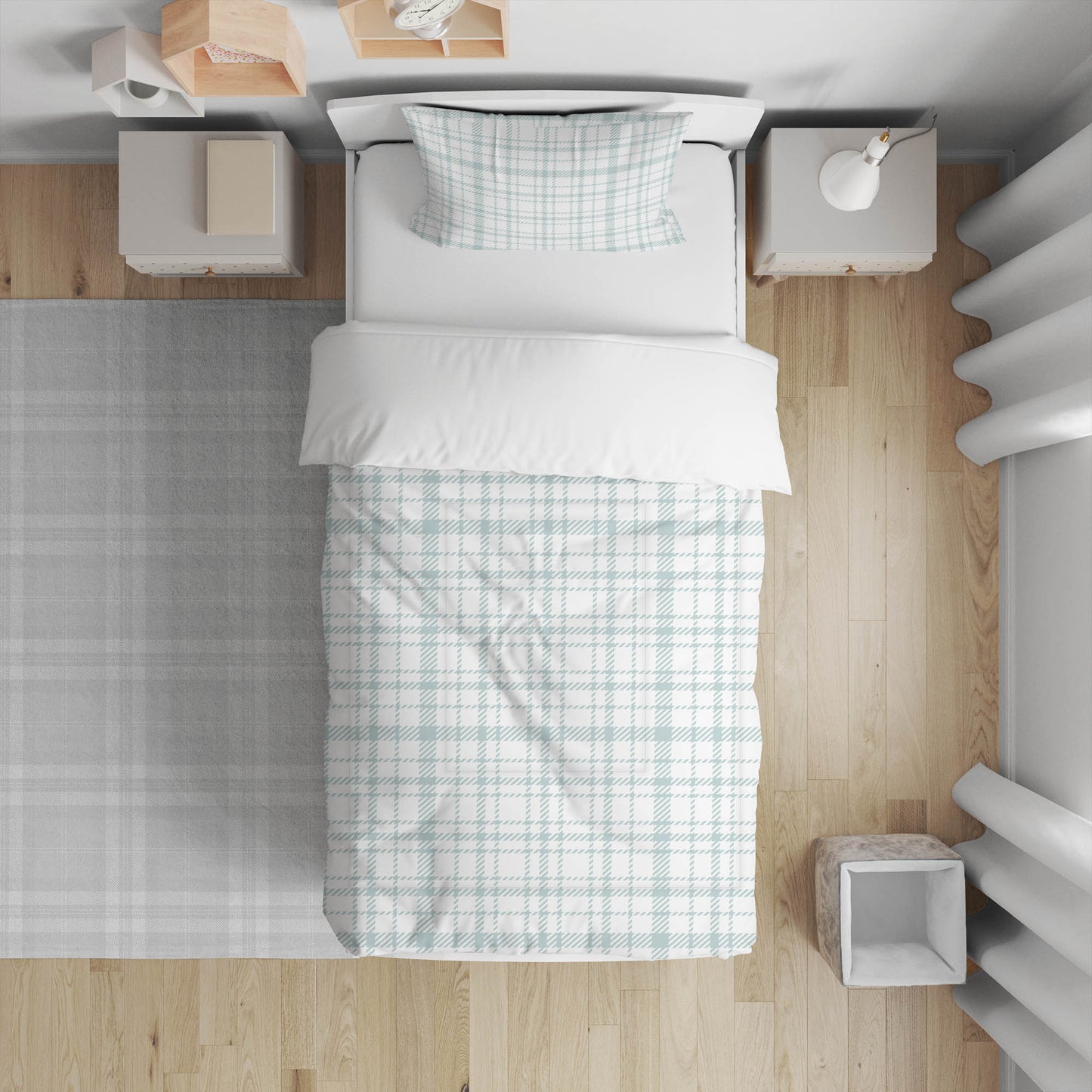 Liz Plaid Comforter Set