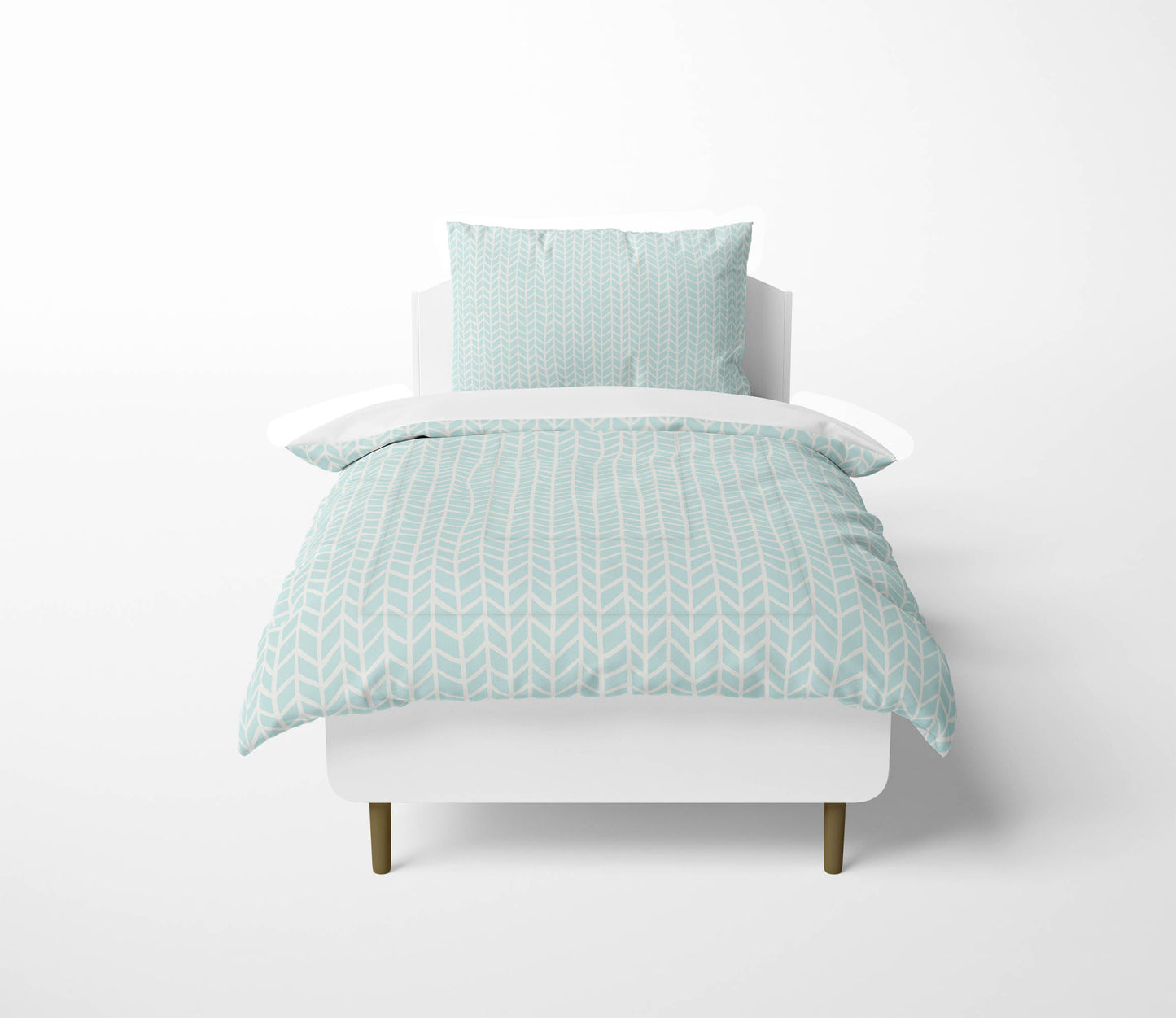 Chevron Feather Comforter Set