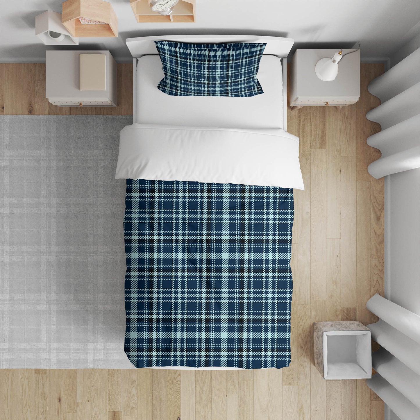 Rocky Tartan Comforter Set