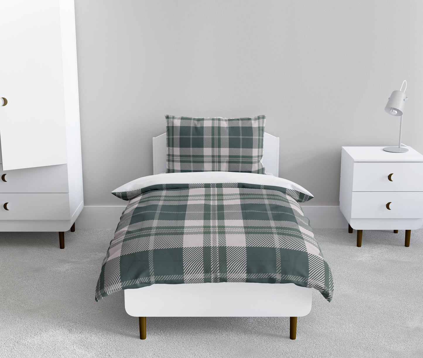 Tartan Block Comforter Set