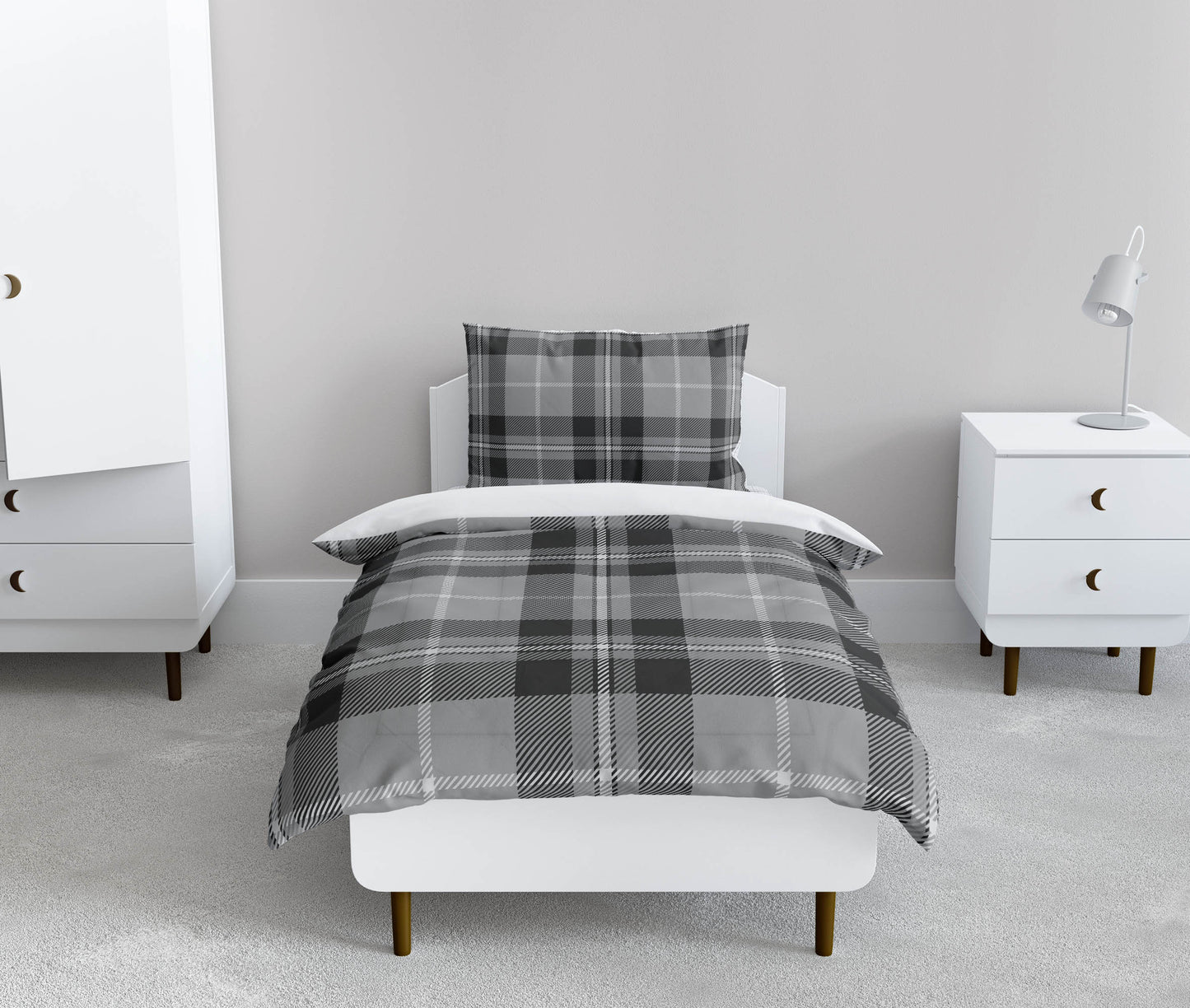 Tartan Block Comforter Set