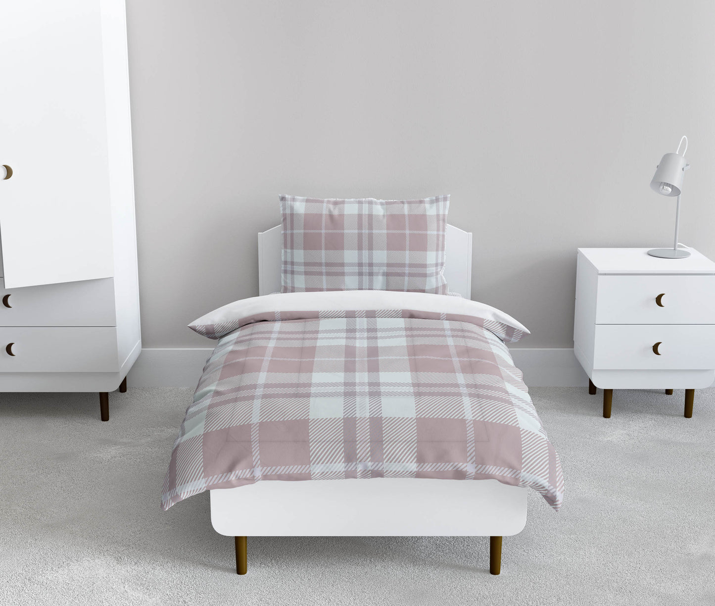 Tartan Block Comforter Set