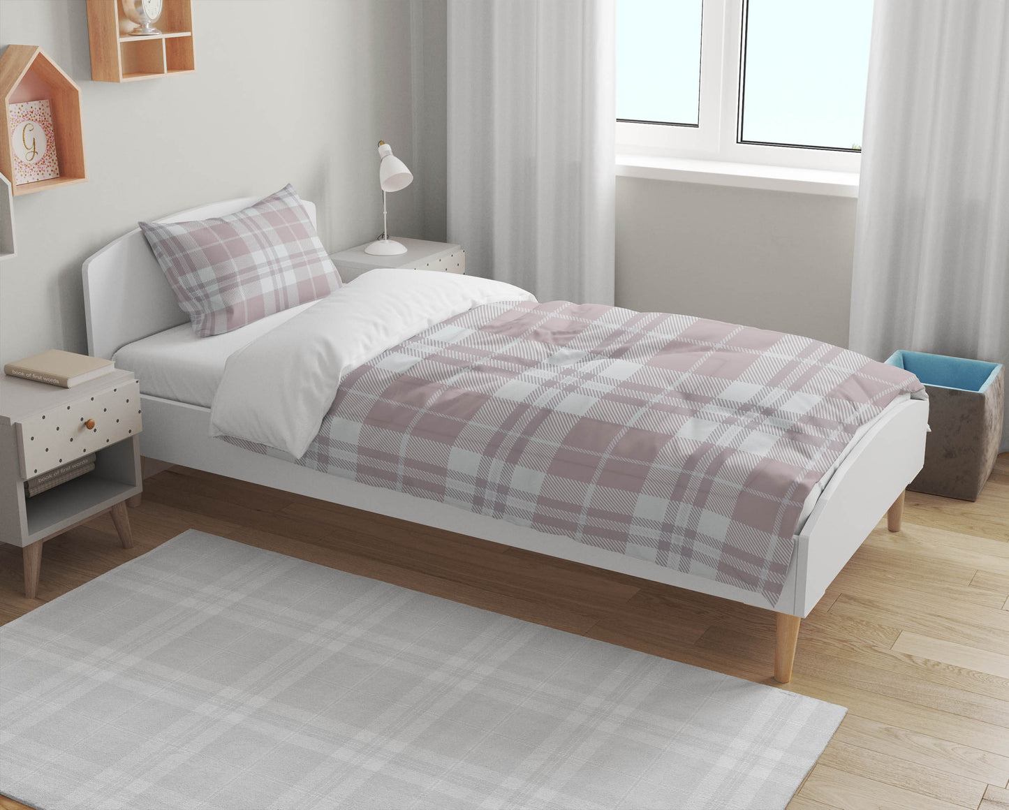 Tartan Block Comforter Set