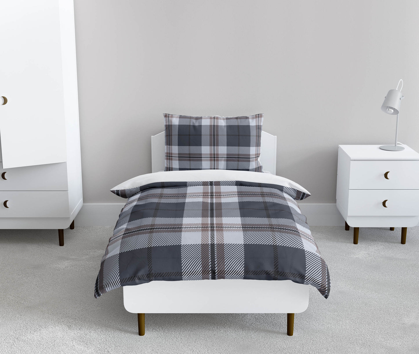 Tartan Block Comforter Set