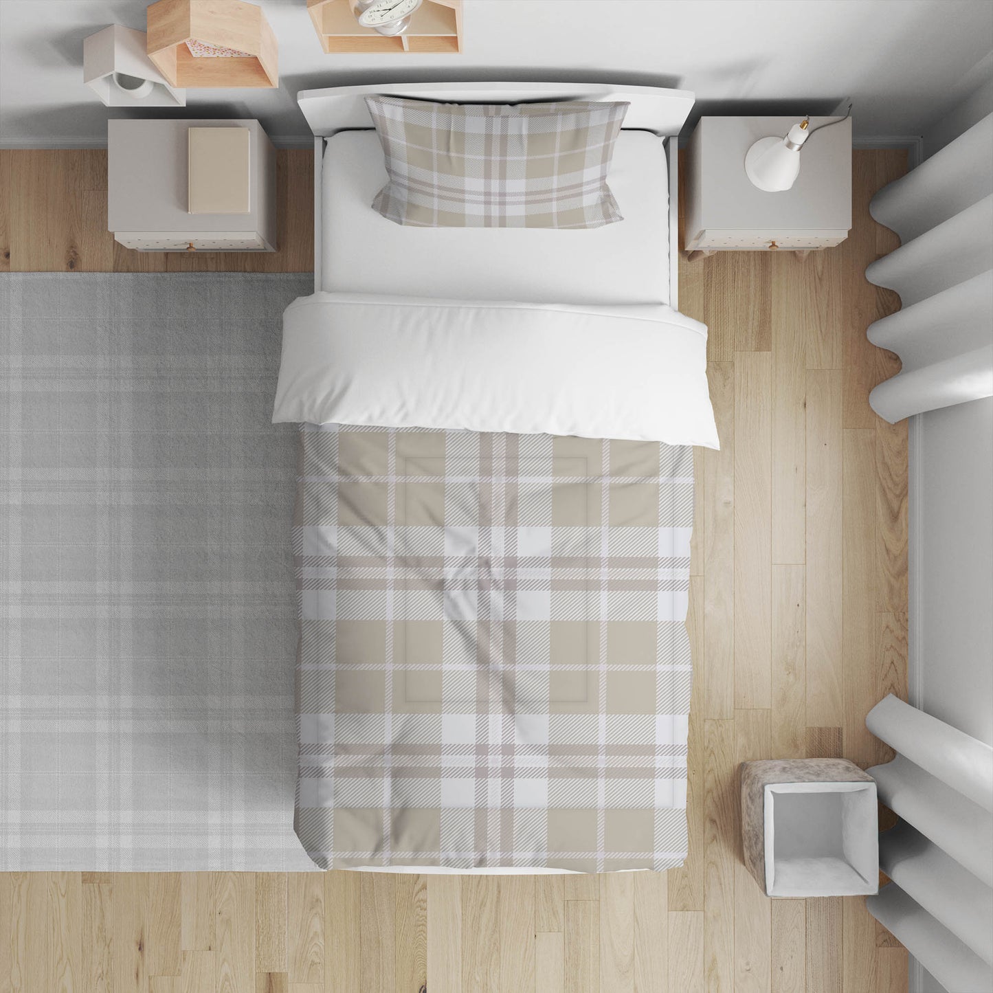 Tartan Block Comforter Set