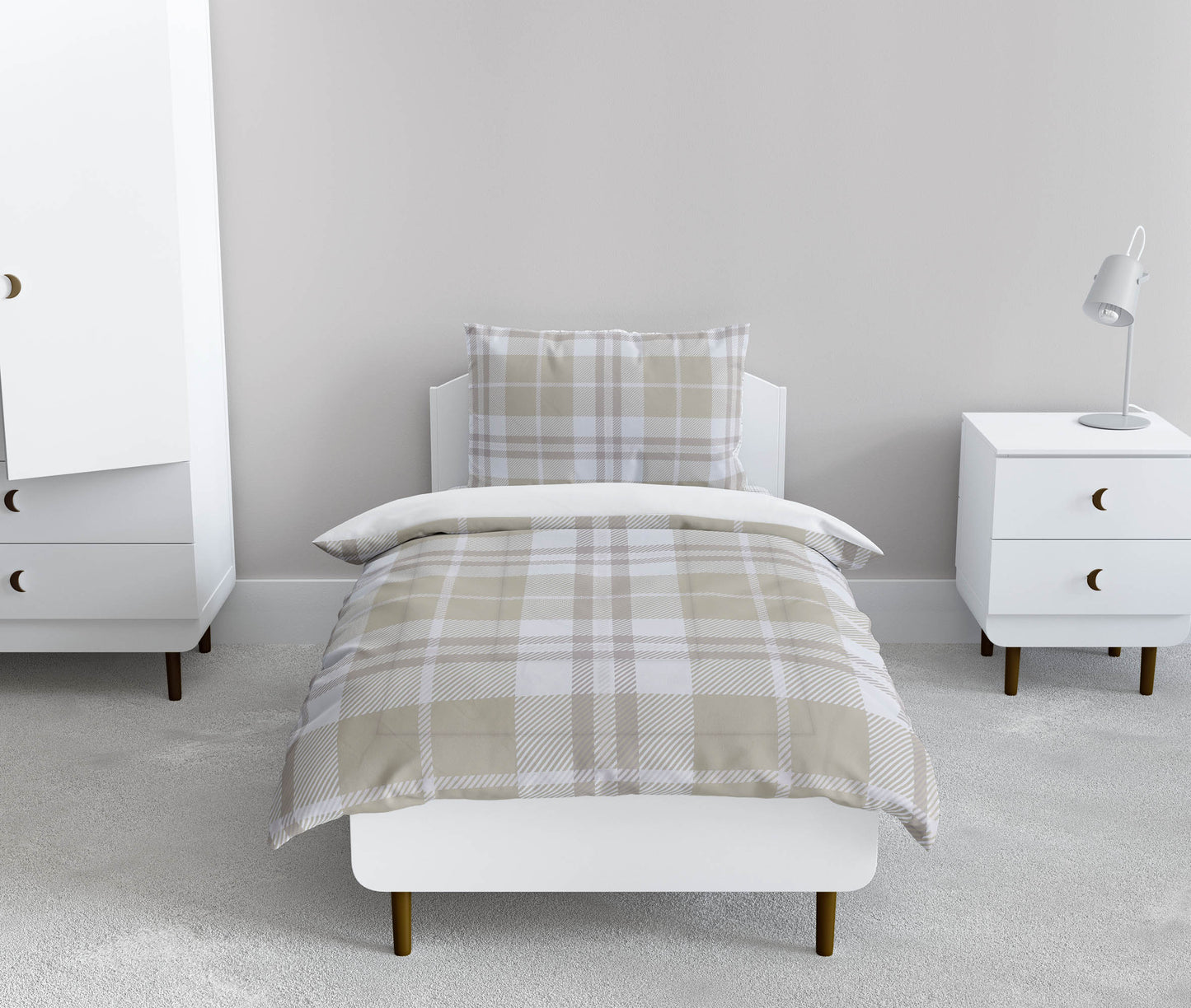 Tartan Block Comforter Set