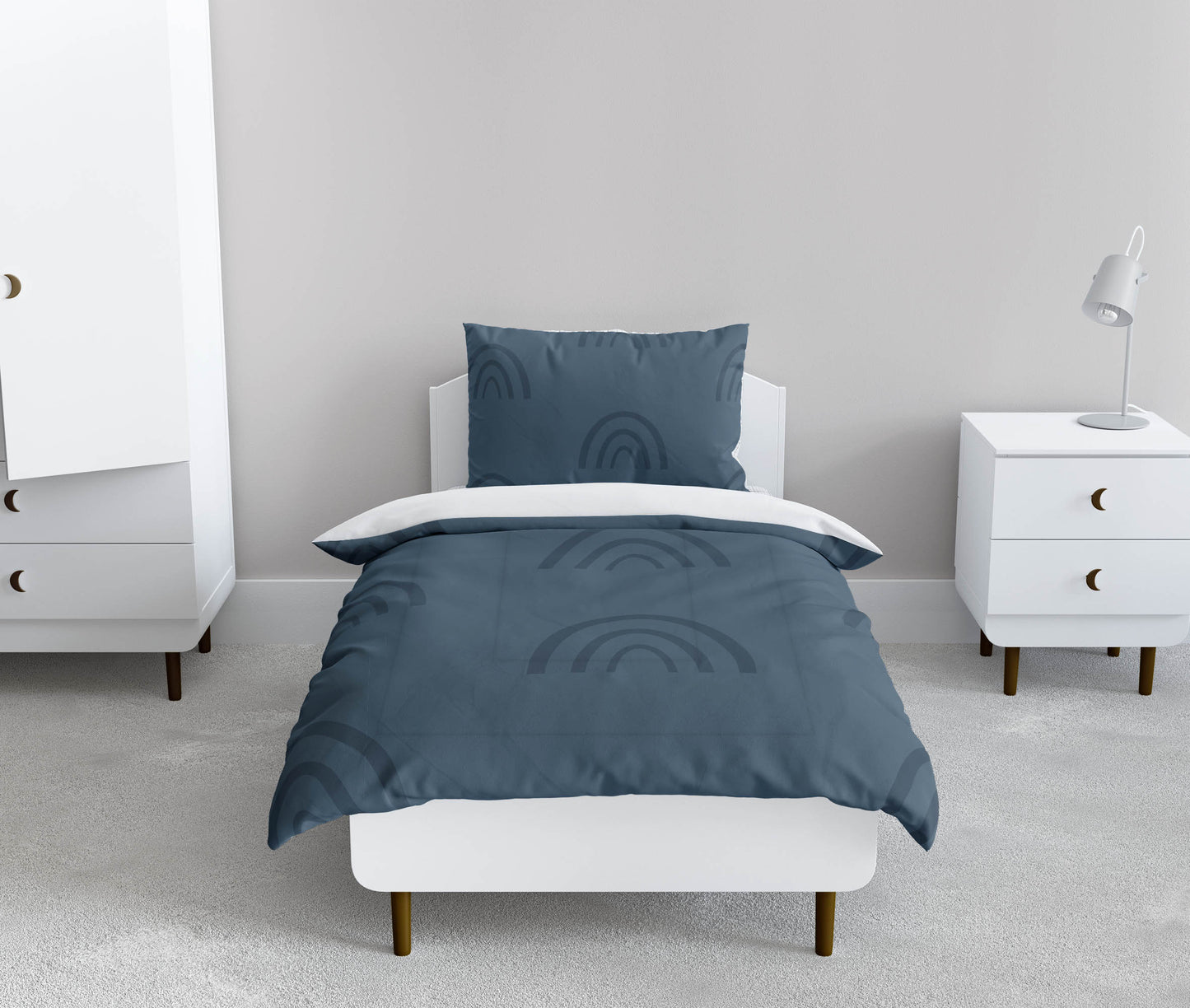Plain Bows Comforter Set