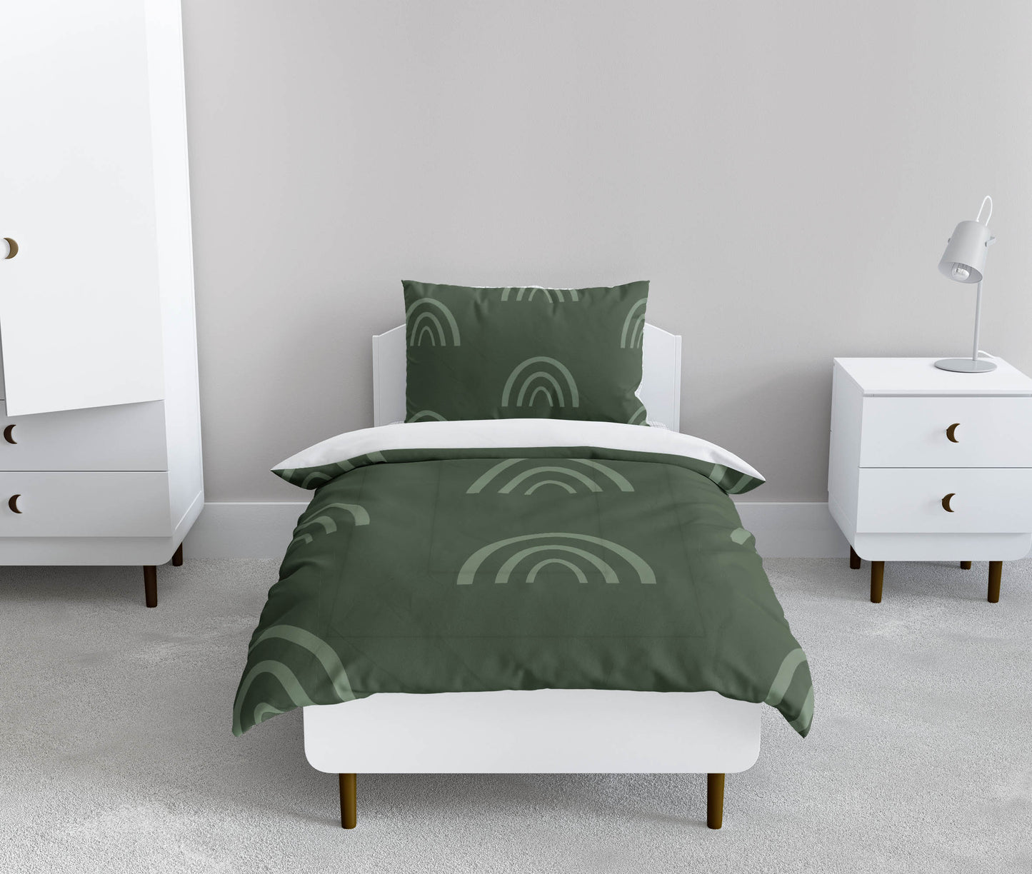Plain Bows Comforter Set