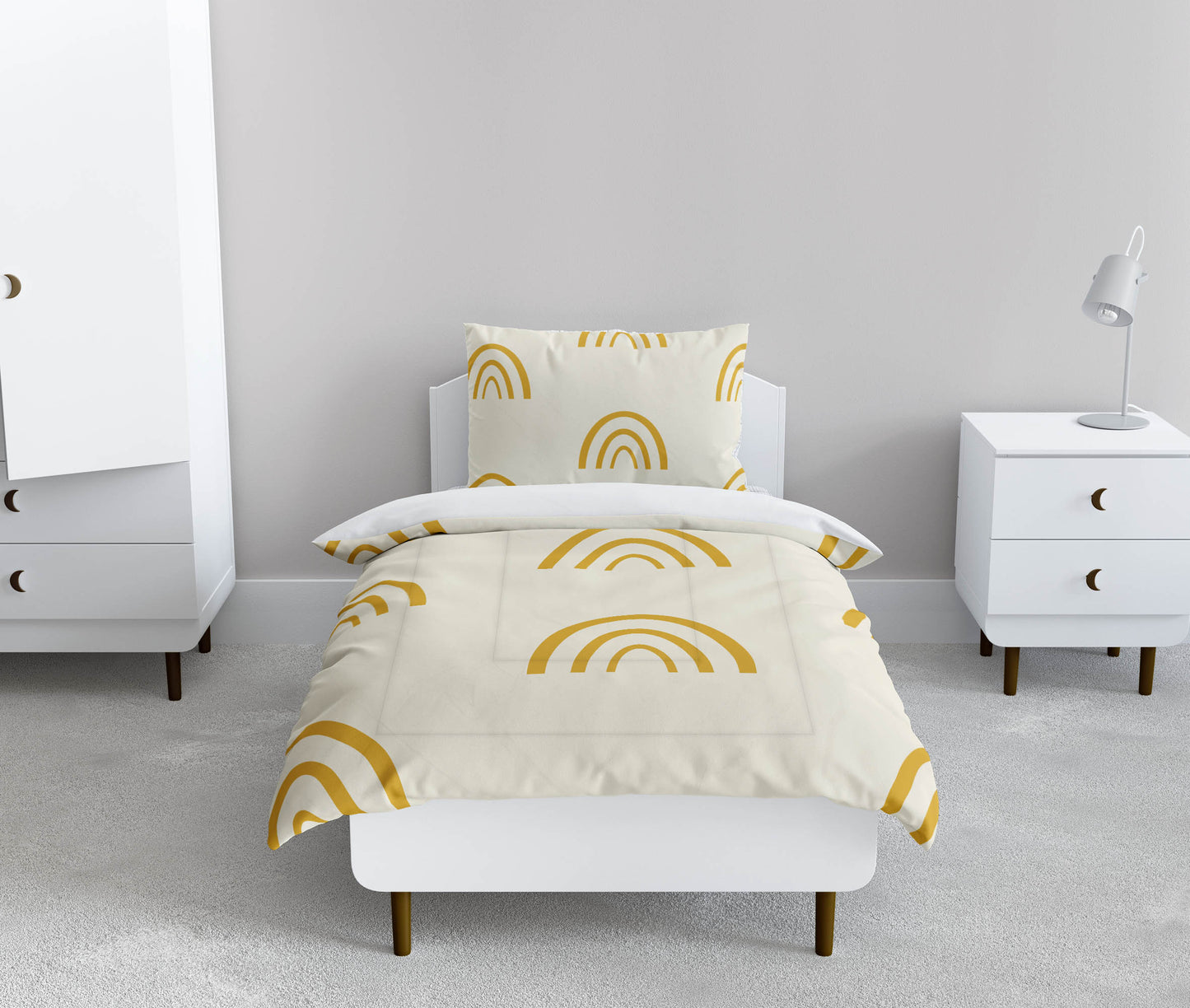 Plain Bows Comforter Set