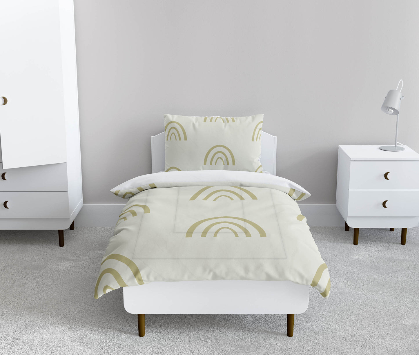 Plain Bows Comforter Set