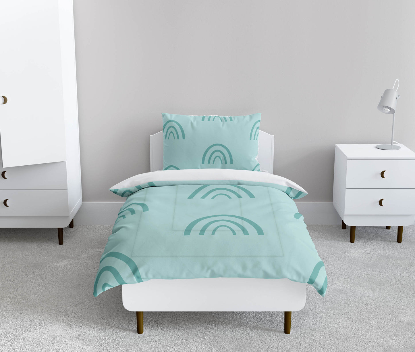 Plain Bows Comforter Set