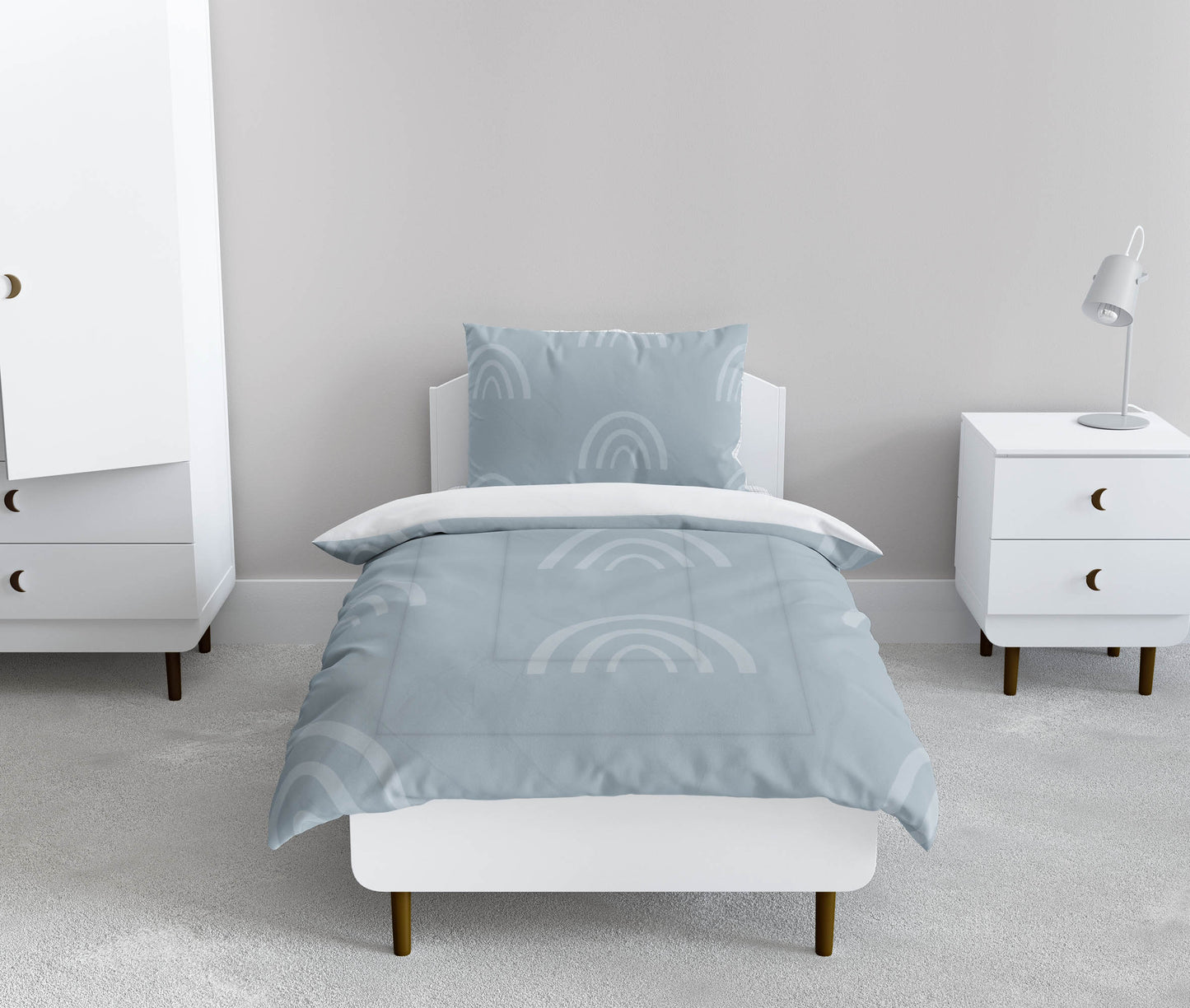 Plain Bows Comforter Set