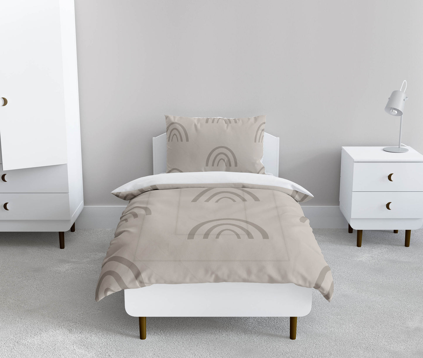 Plain Bows Comforter Set