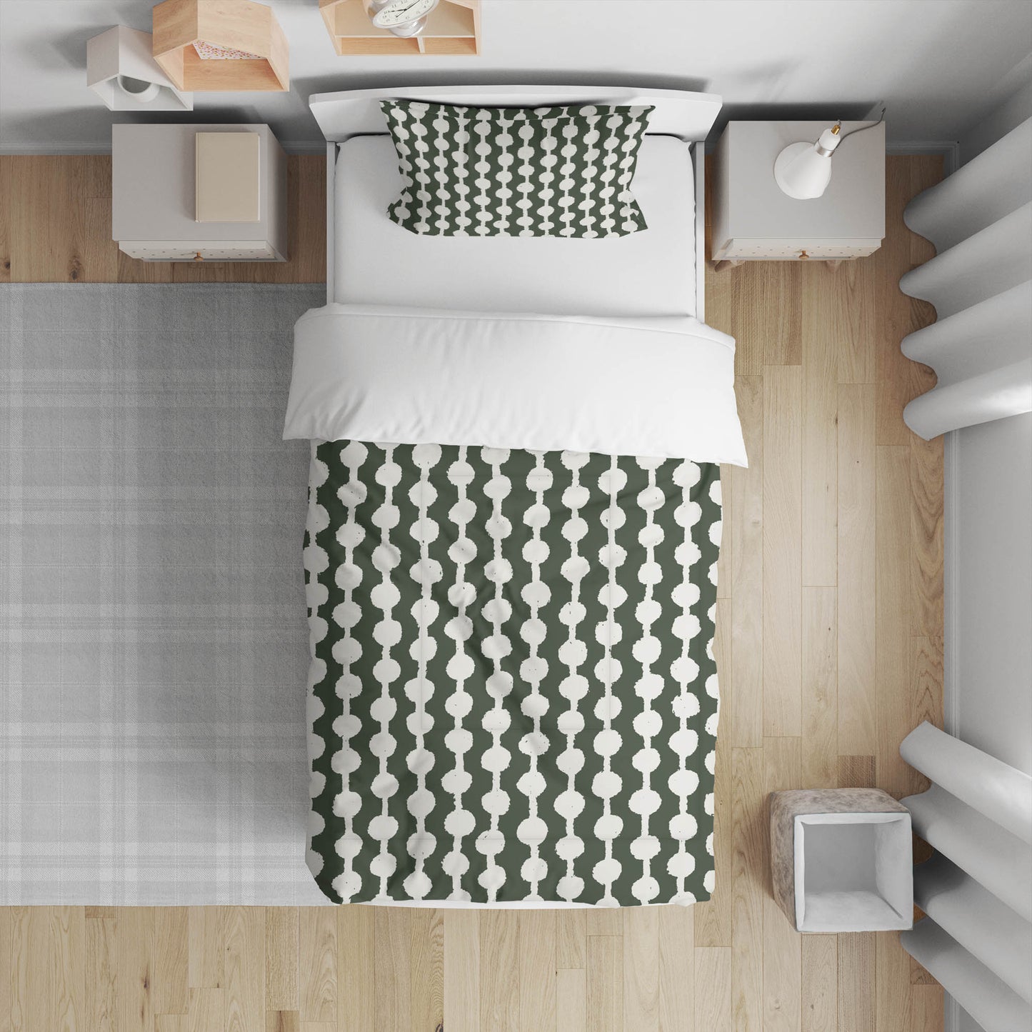 Dot Tied Comforter Set