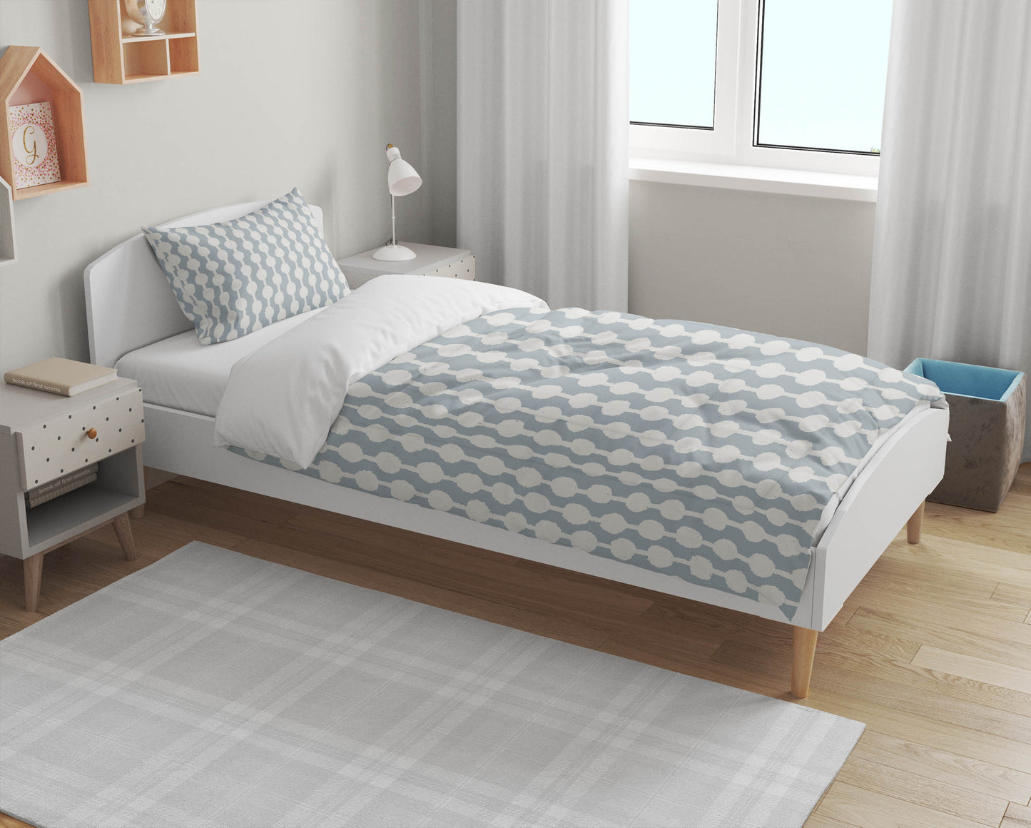 Dot Tied Comforter Set