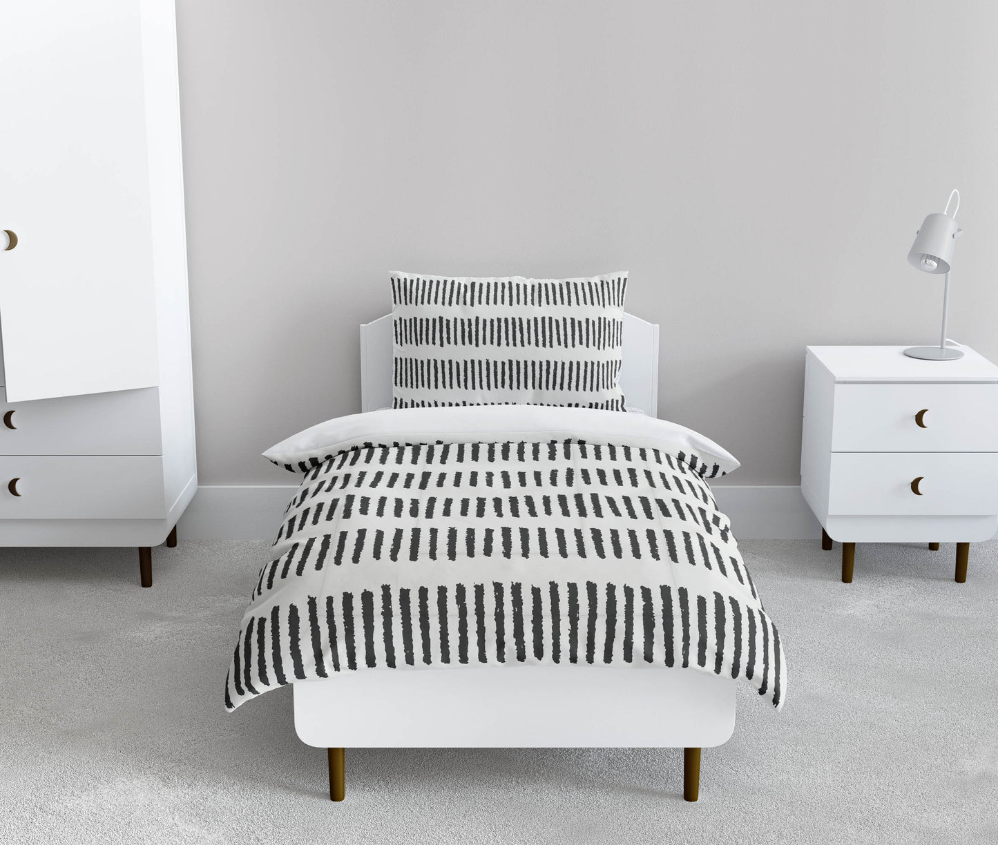Fencing Rows Comforter Set