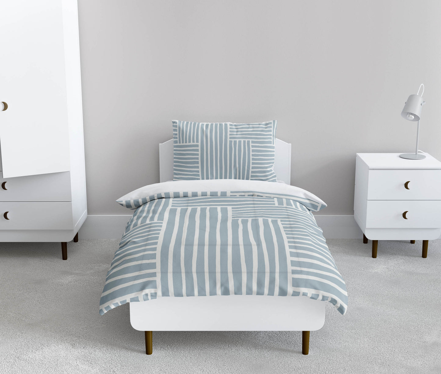 Grid Puz Comforter Set