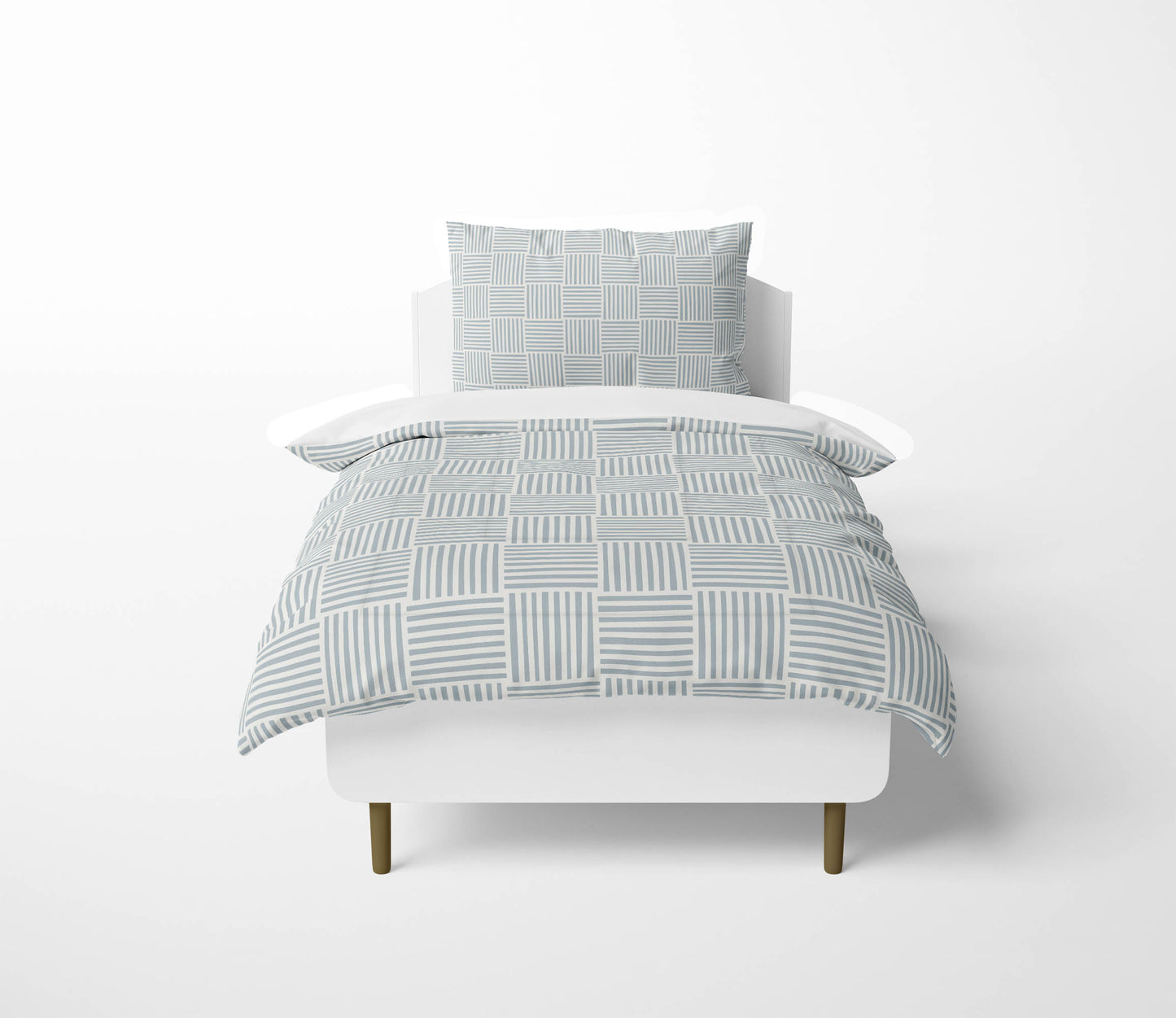 Gridblocked Comforter Set
