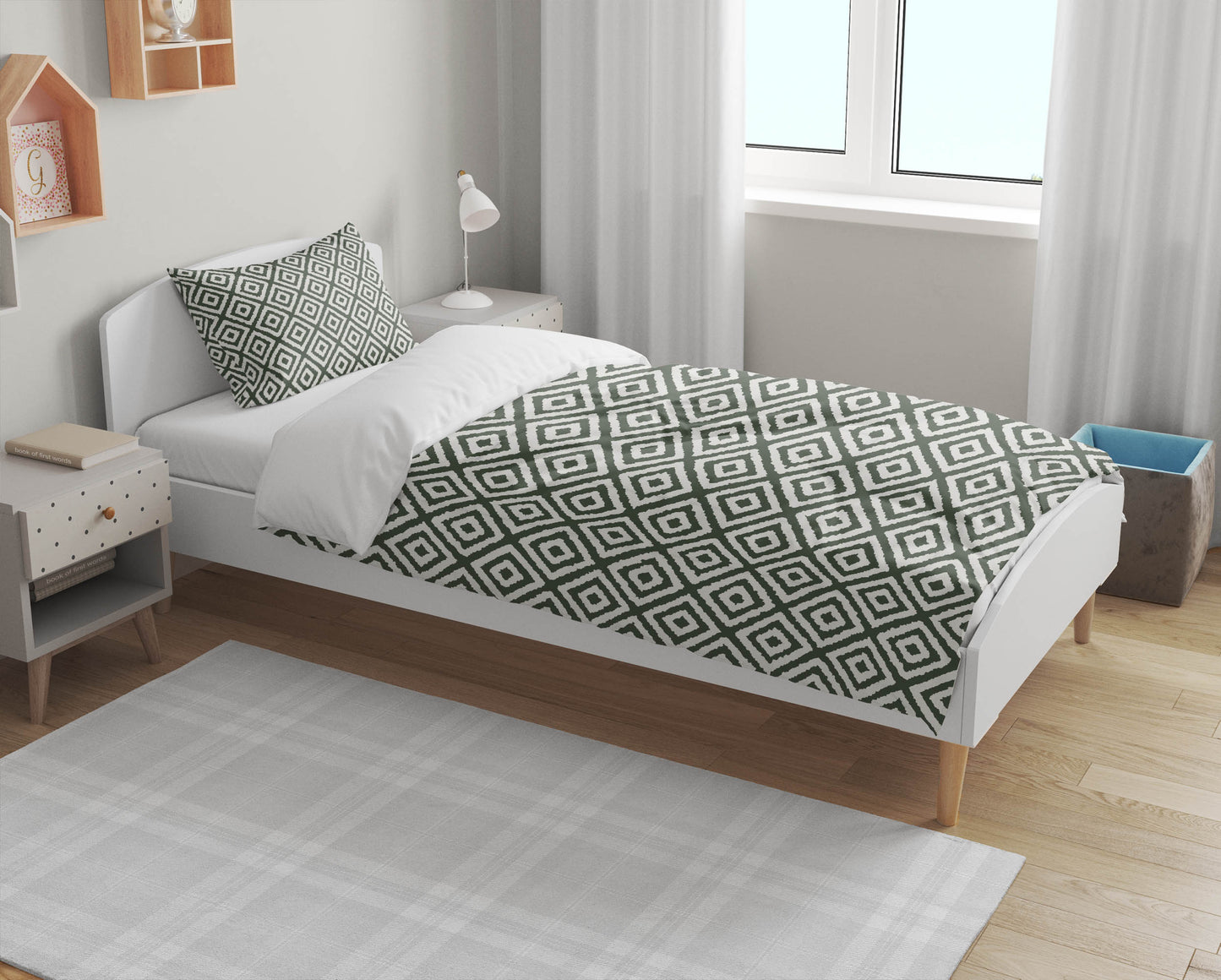 Ikat Grunge Comforter Set