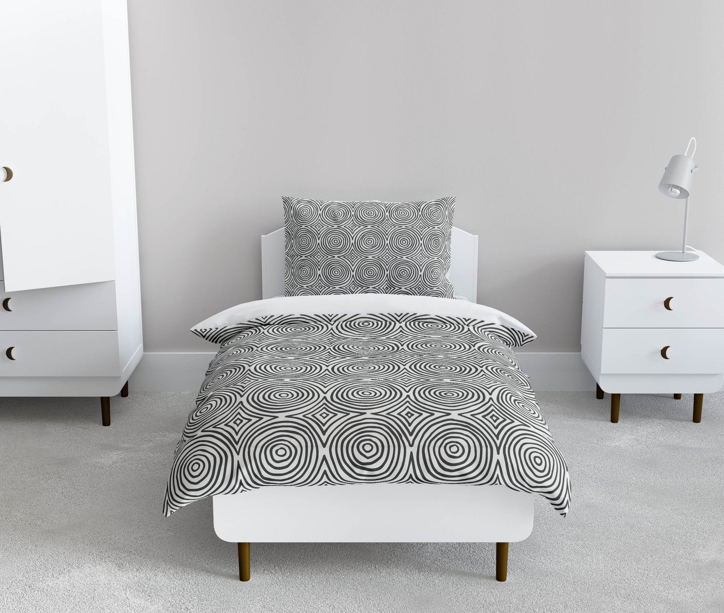 Rolling Circles Comforter Set