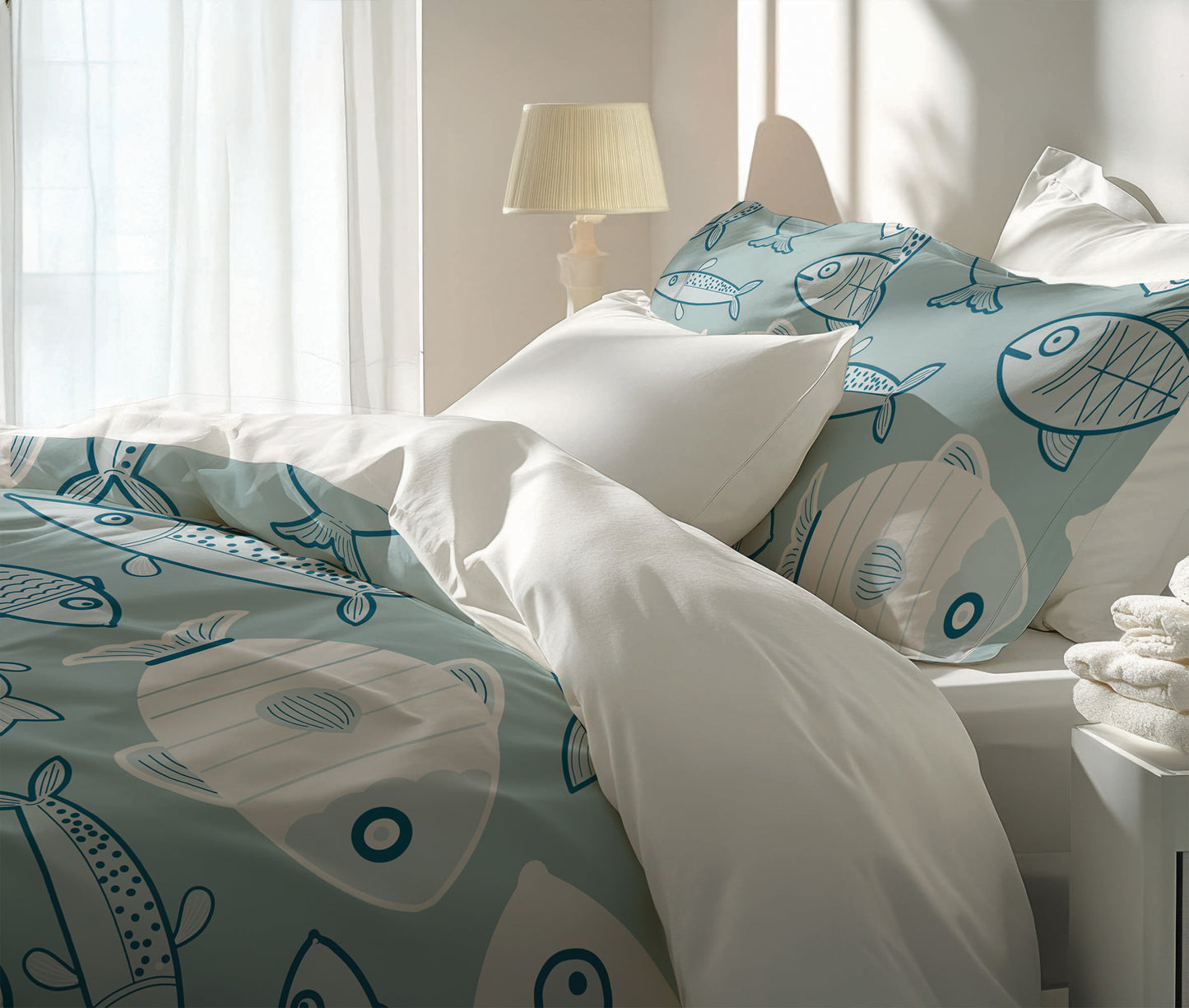 Here Fishy Fishy Fishy Comforter Set