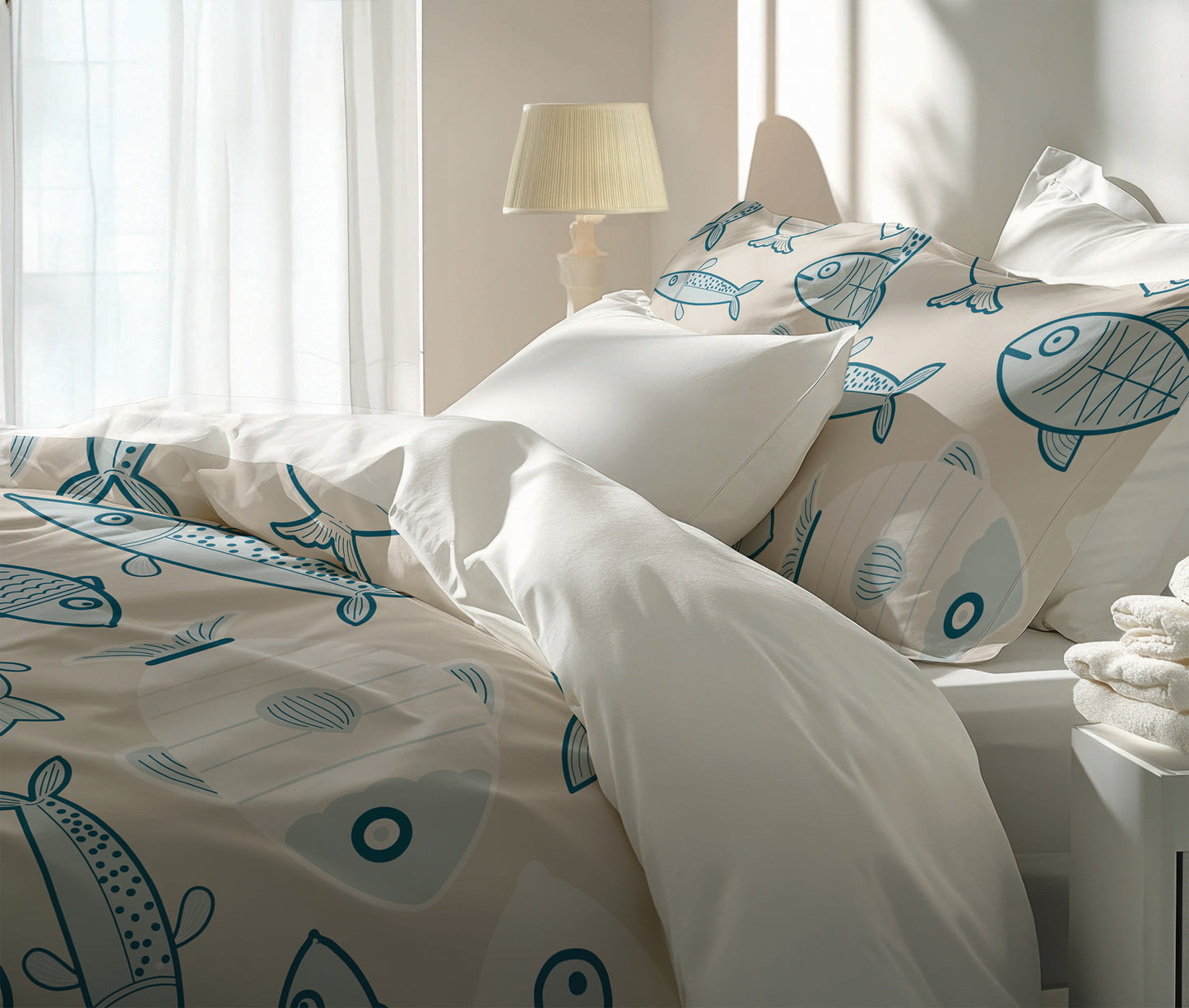 Here Fishy Fishy Fishy Comforter Set
