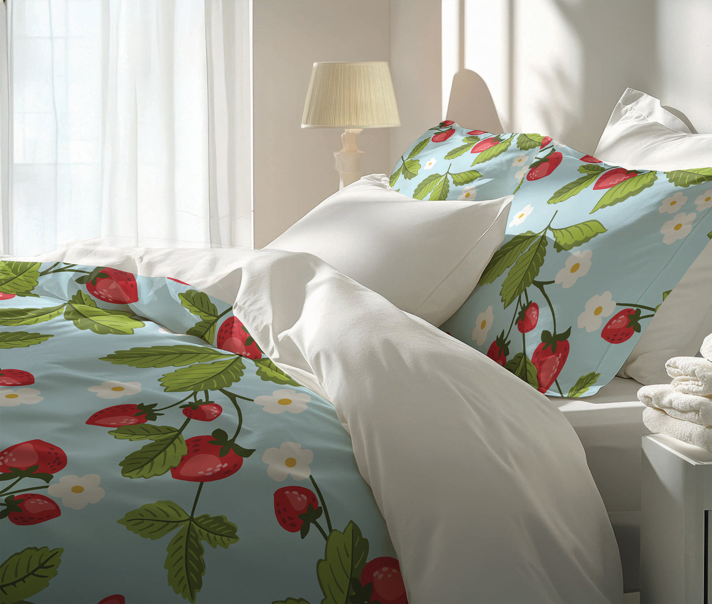 Strawberries Comforter Set
