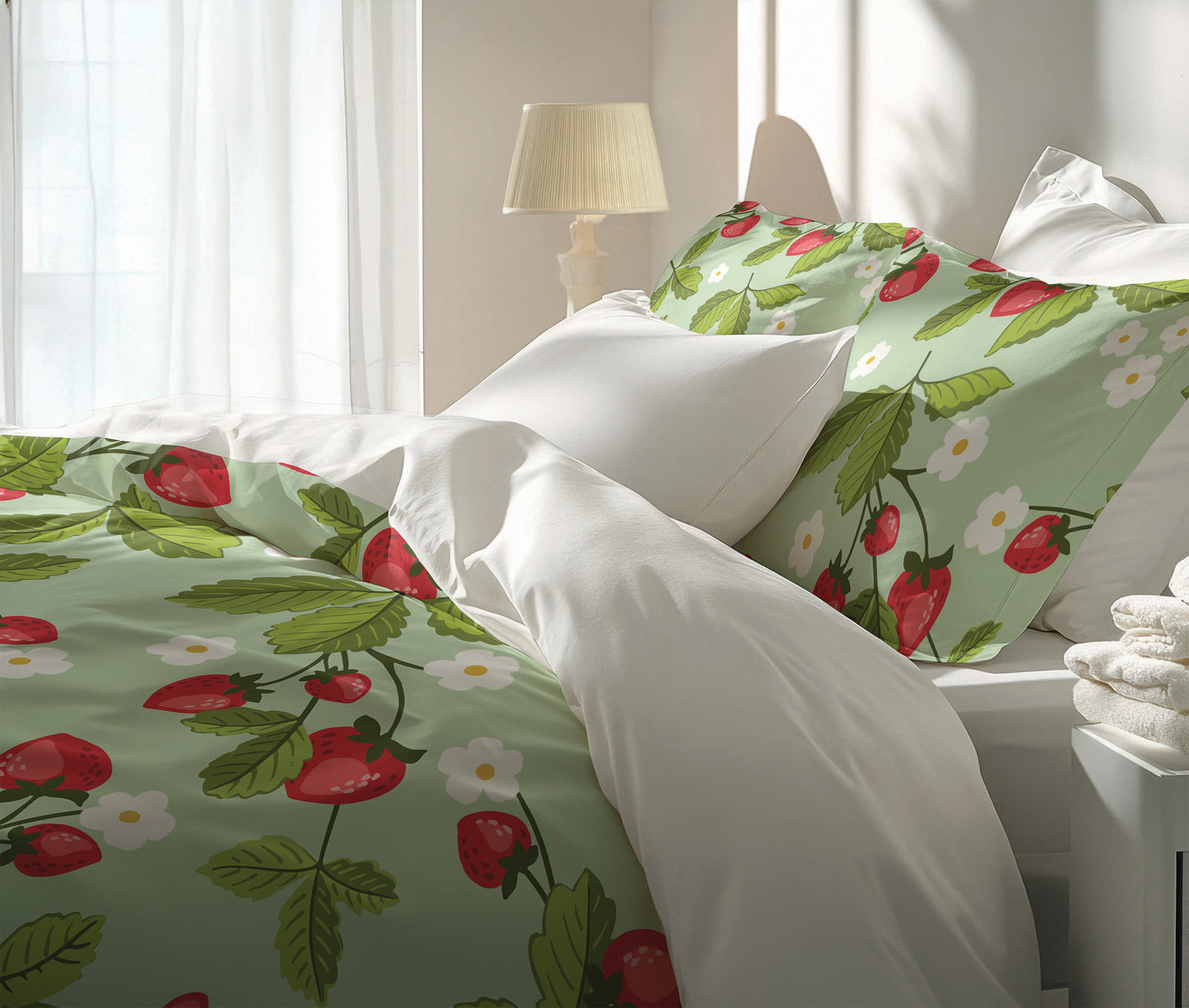Strawberries Comforter Set