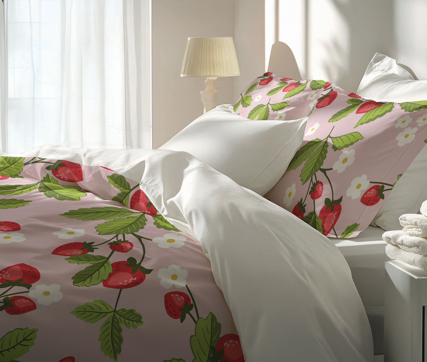 Strawberries Comforter Set